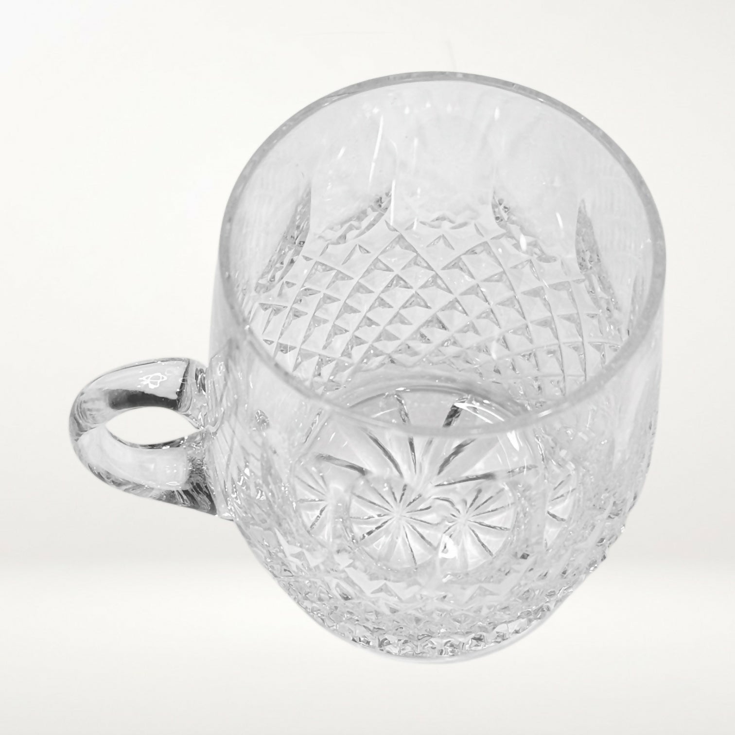 Irish Cut Crystal Colleen Style Mini Tankard Mugs | Set of 4 | Excellent Condition