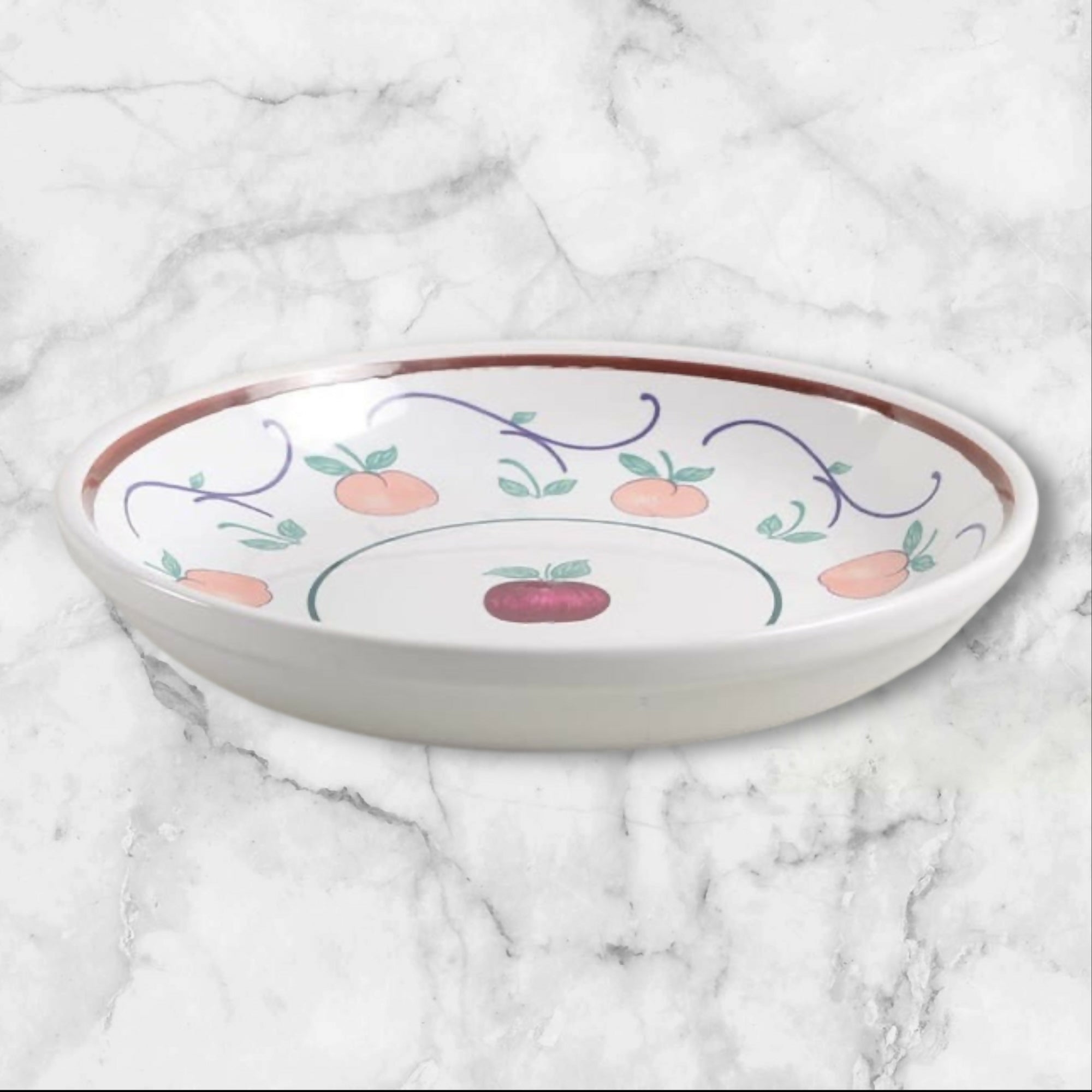 Princess House Orchard Medley Coupe Soup Bowls Set of 4 | Excellent