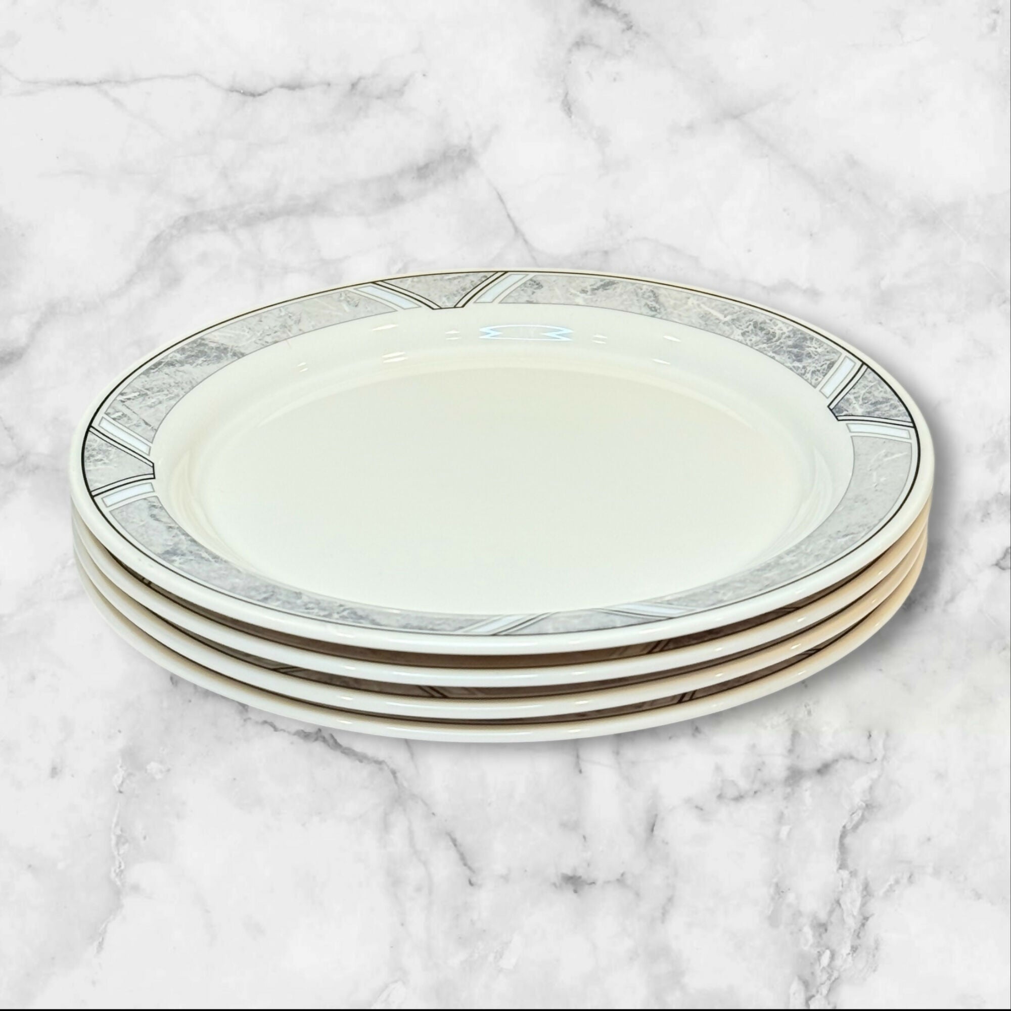 Lenox Natural Accent Granite Dinner Plates | Set of 4 | Excellent Condition