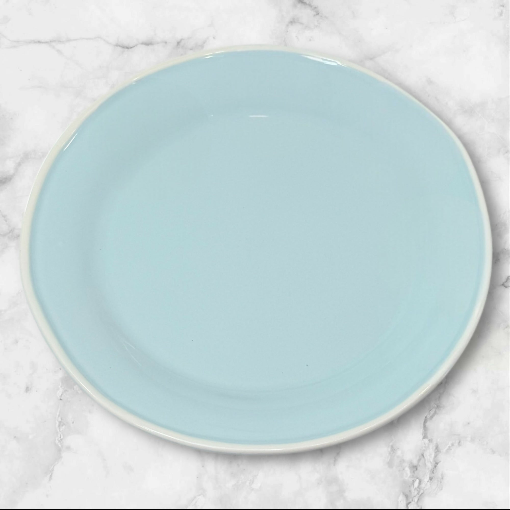 Viva by VIETRI Light Blue Salad Plates Portugal Stoneware | Set of 4 | Good