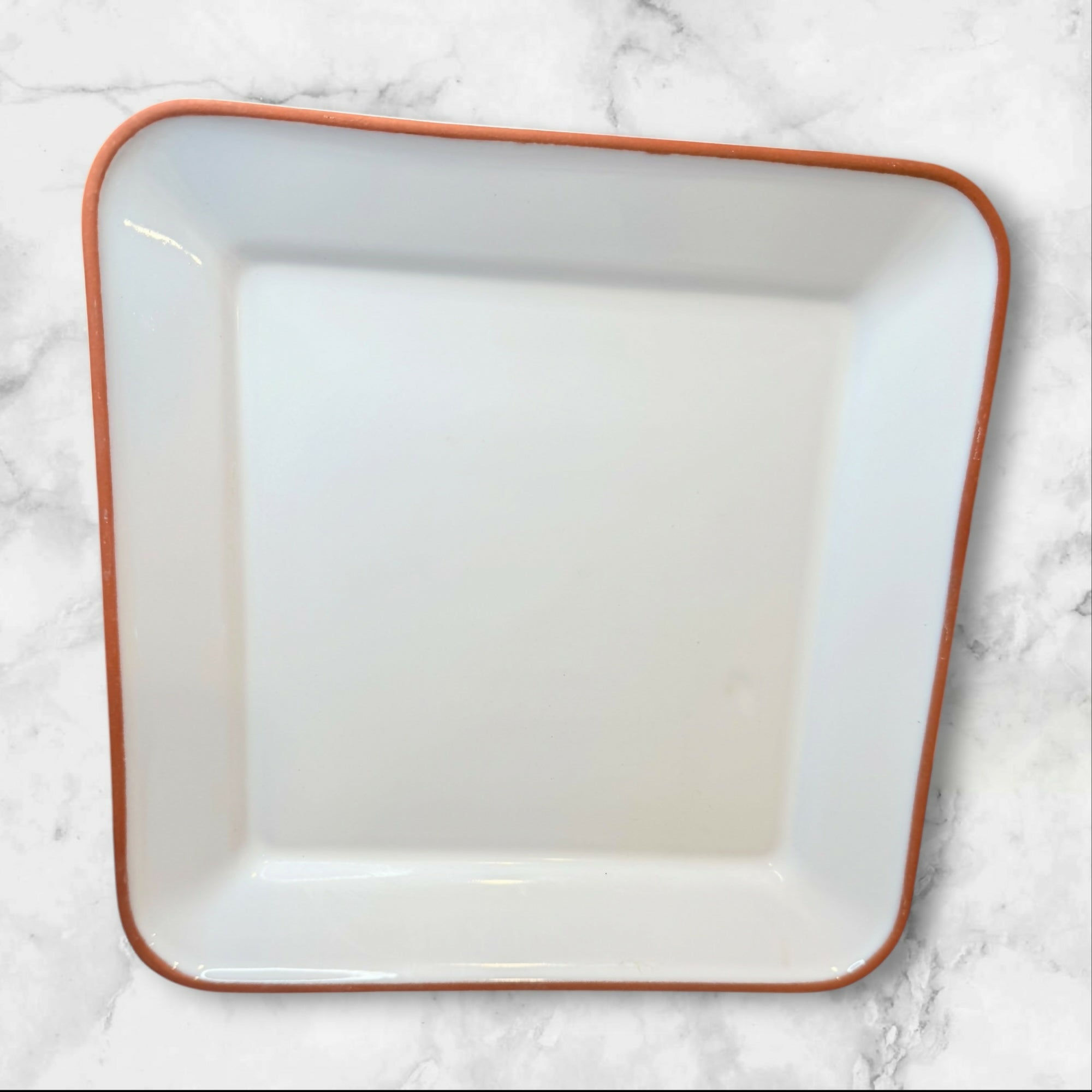 Euro Ceramica Portugal Serving Platter Terra Cotta Rim | Excellent Condition