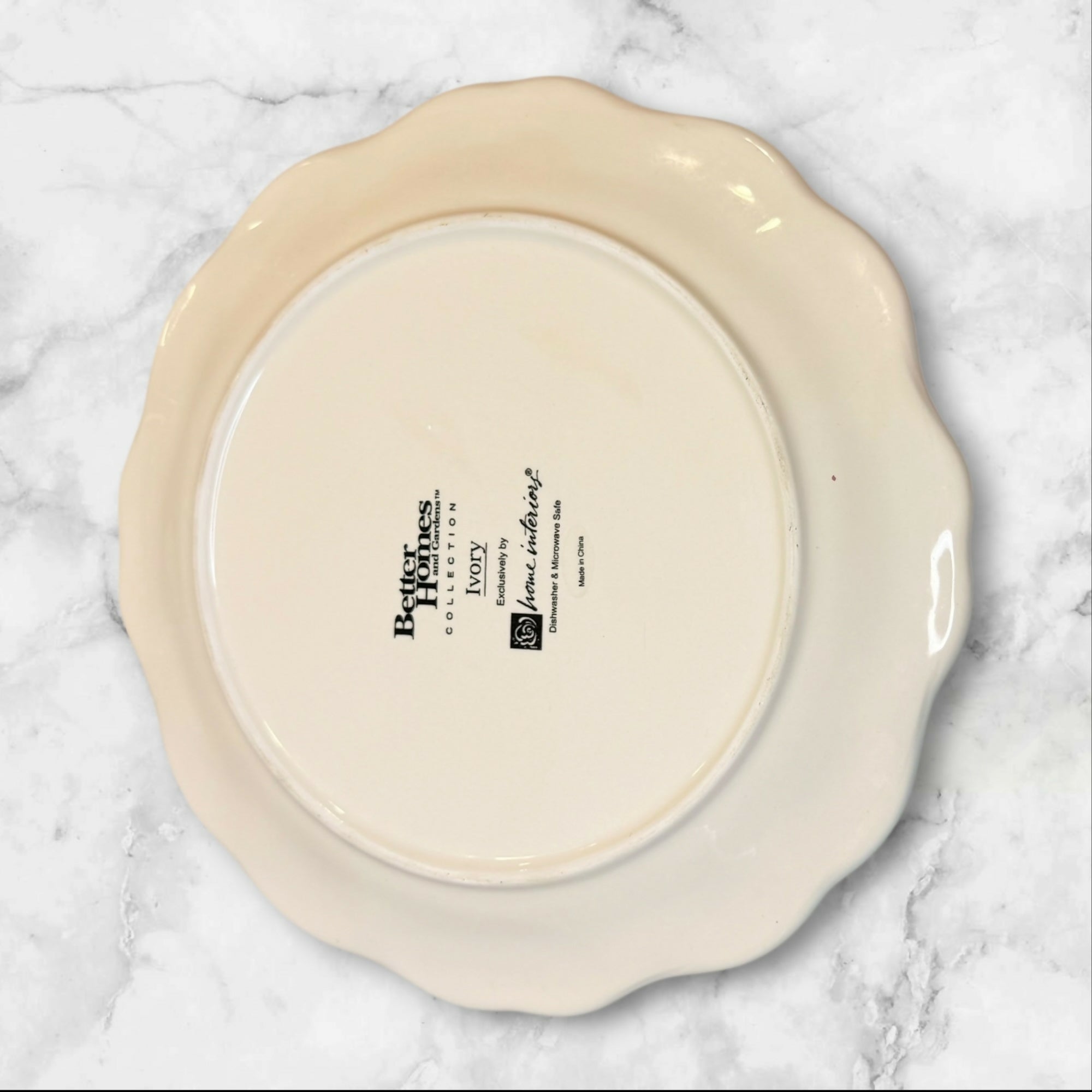 Better Homes Ivory Embossed Dinner Plates | Set of 4 | Excellent Condition
