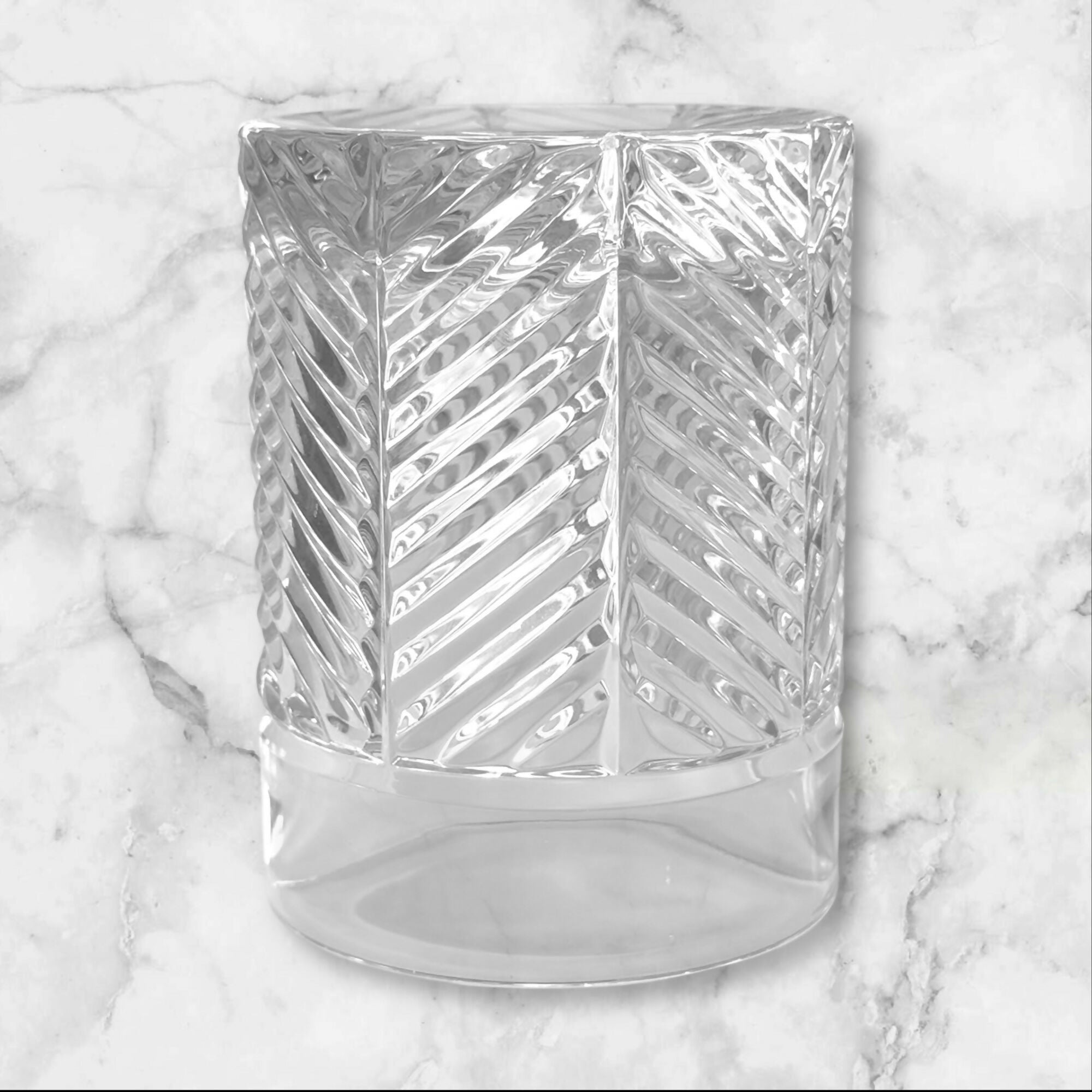 Ralph Lauren Herringbone Old Fashioned Glass | Single | Excellent Condition
