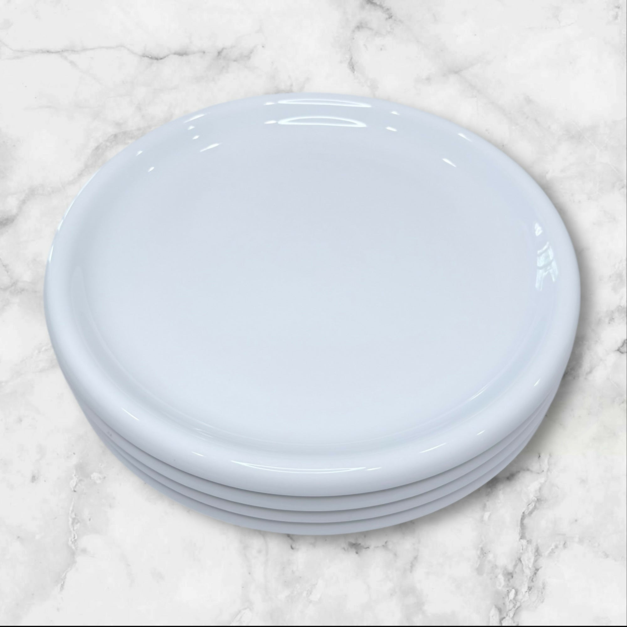 Vintage IKEA Rondo Portugal White Luncheon Plates | Set of 4 | Excellent Condition