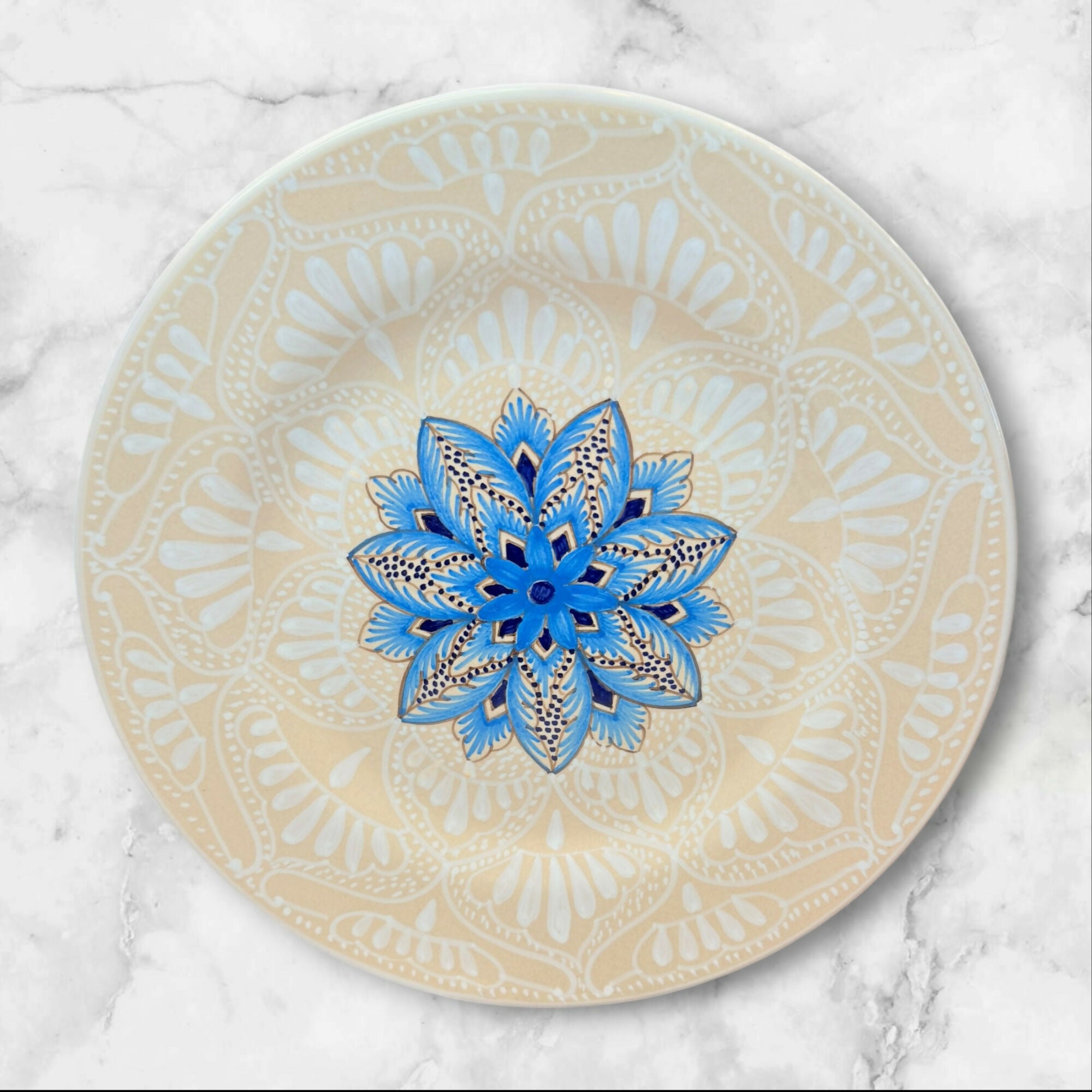 Lucie Cosmolena Ravello Italy Hand Painted Salad Plates | Set of 4 | Excellent Condition