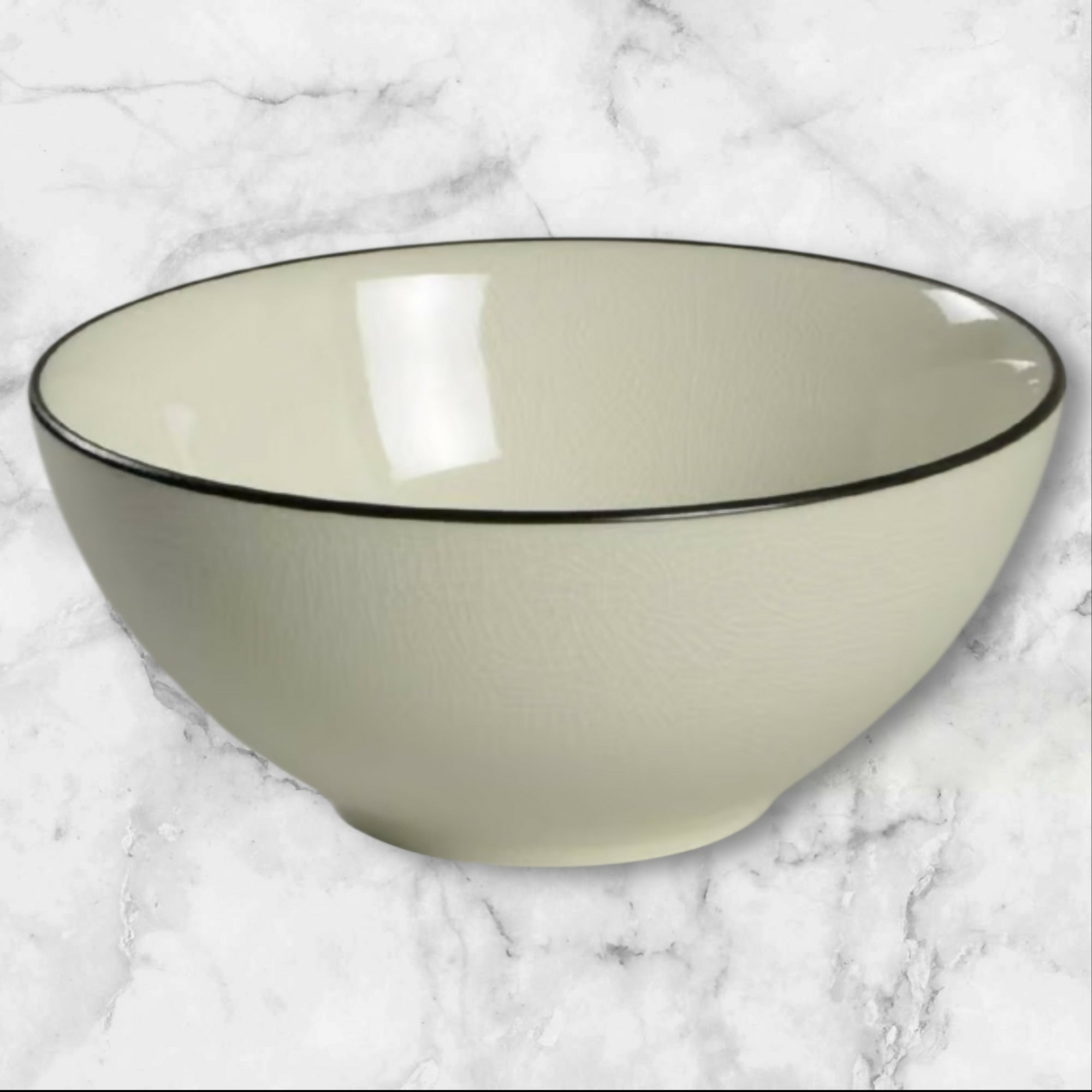 Crate & Barrel Kita Coupe Cereal Bowls Ivory | Set of 4 | Excellent
