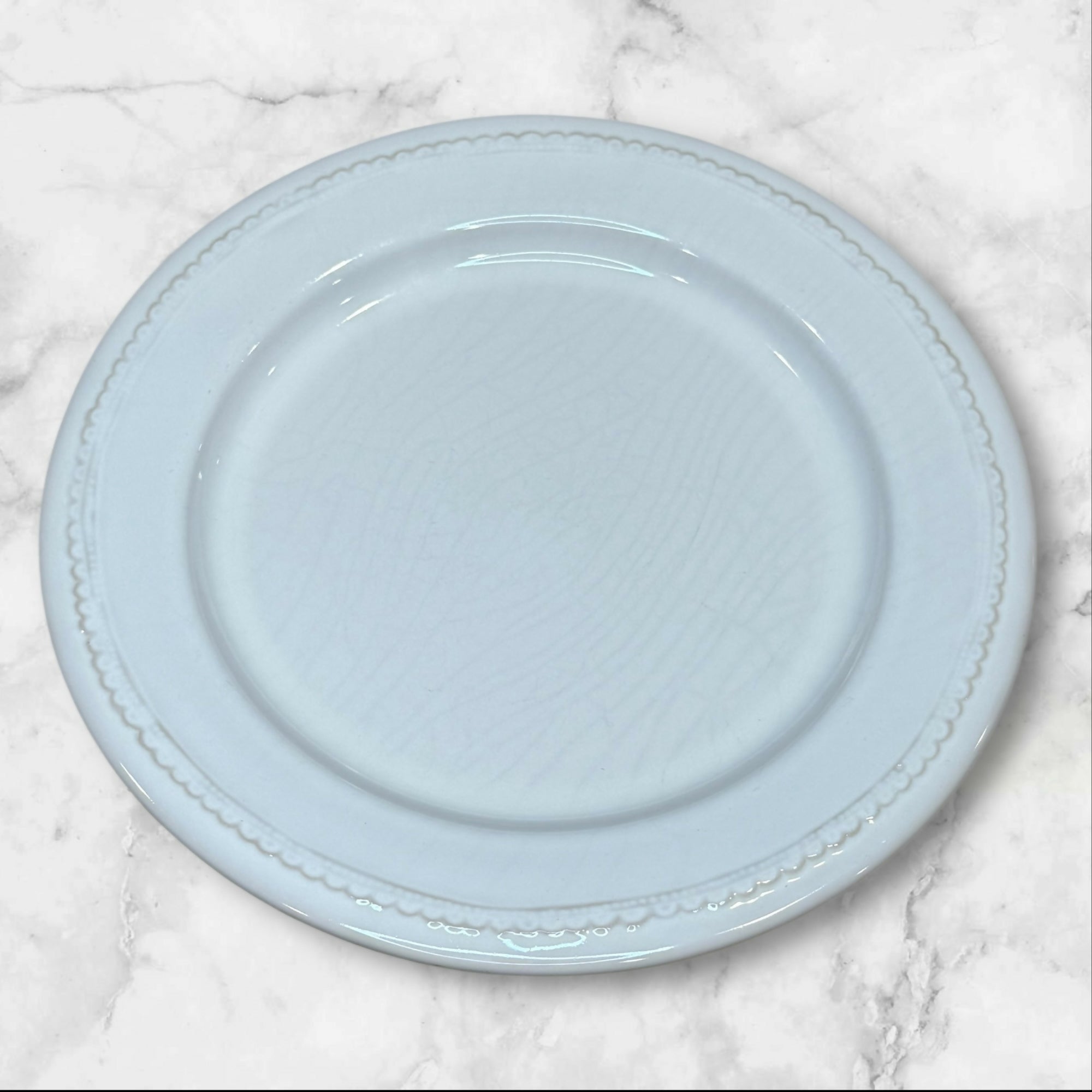 Pottery Barn Napoli White Dinner Plates | Set of 3 | Good Condition