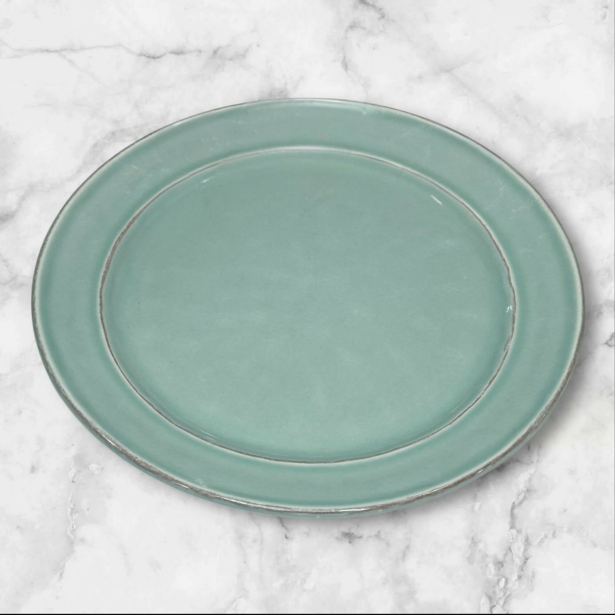 Pottery Barn Cambria Turquoise Salad Plates | Set of 5 | Very Good Condition