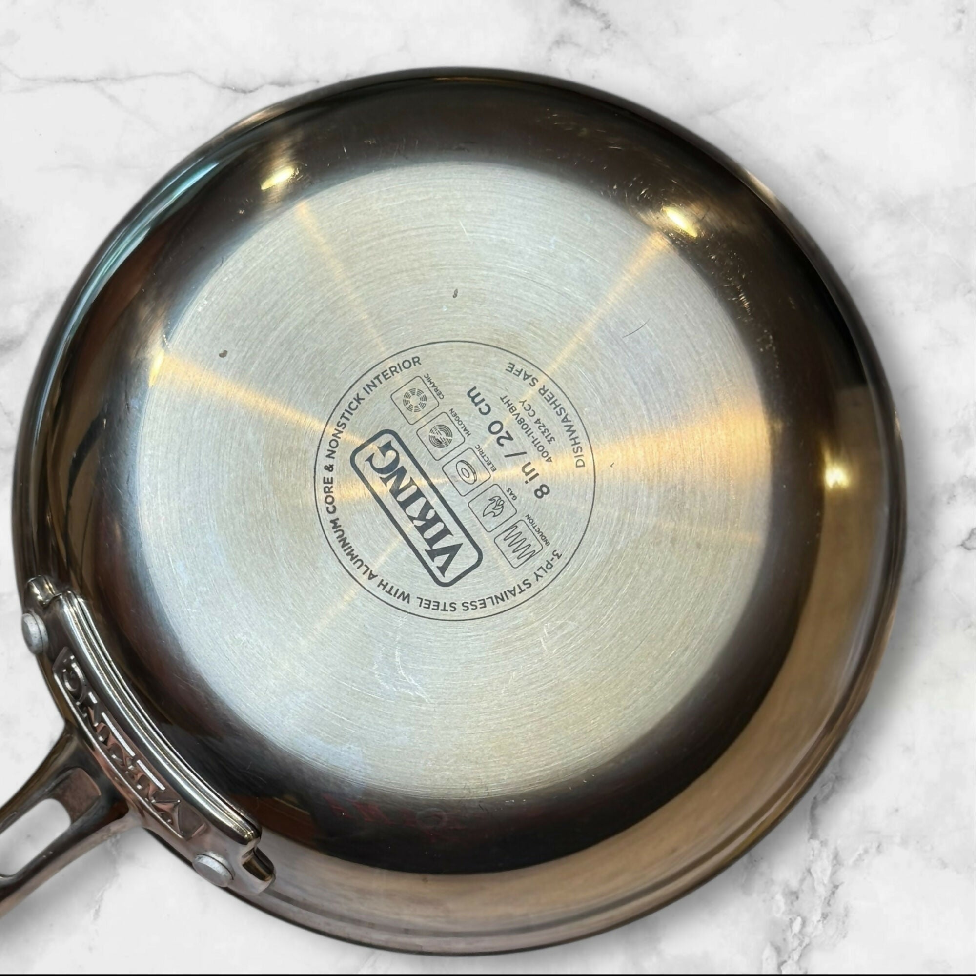 Viking Hybrid Plus 3-Ply Stainless Steel Skillet | 8 Inch | Excellent Condition