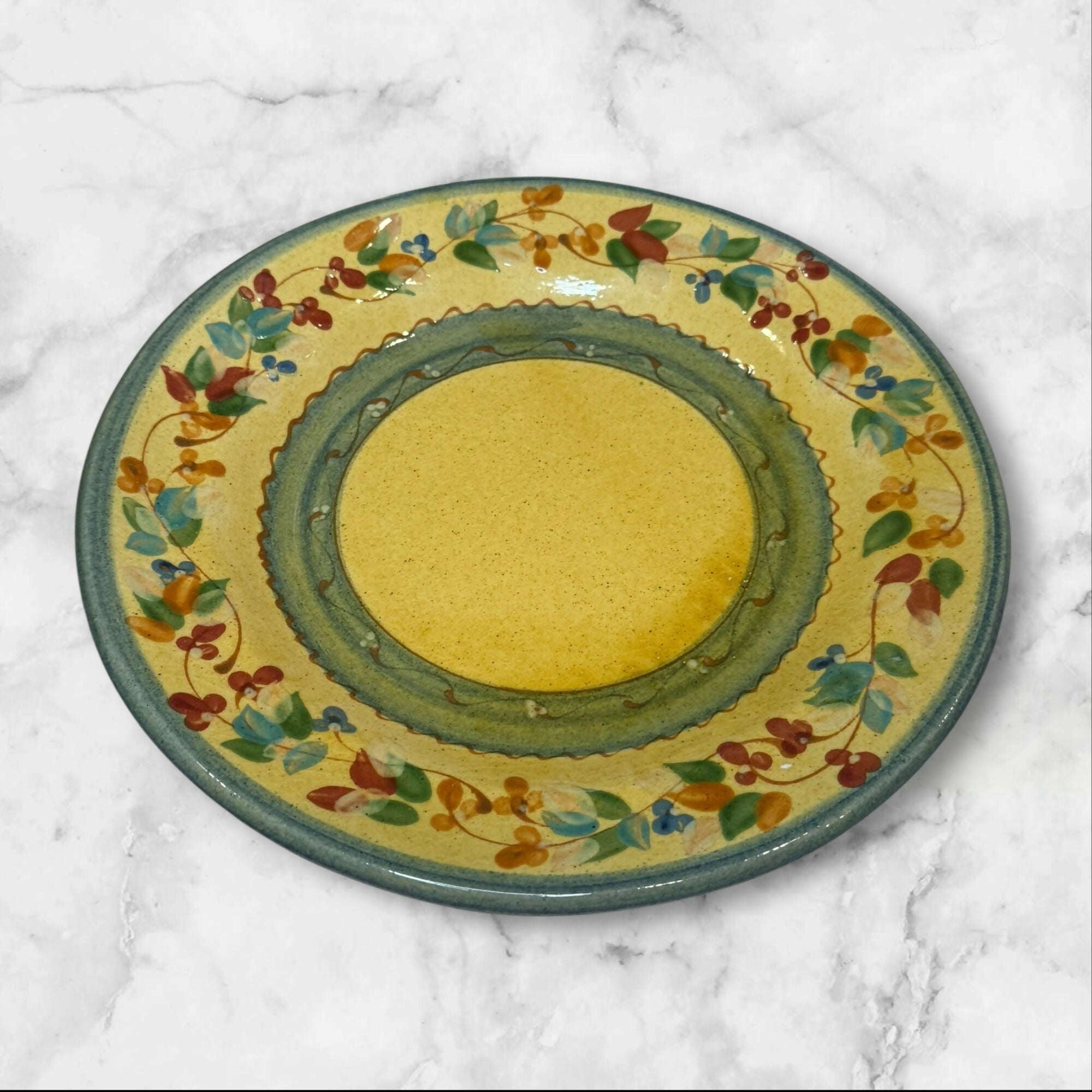 Terre É Provence Divers Dinner Plates | Set of 4 | Hand-Painted | Excellent