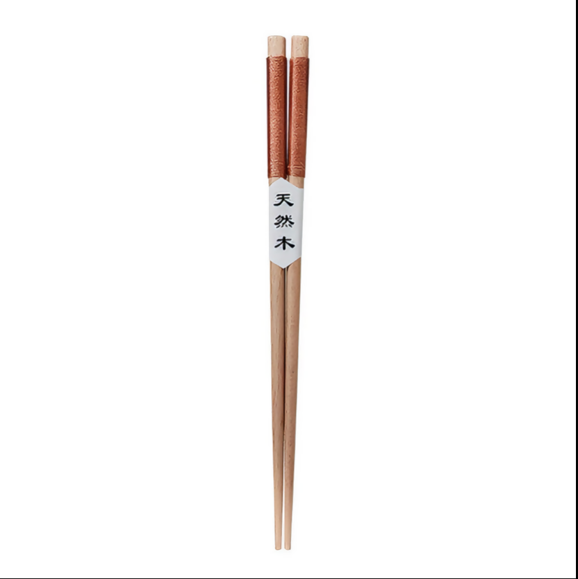 Anygleam Natural Brown 4pairs Wooden Sushi Chopsticks Reusable Kitchen Tableware