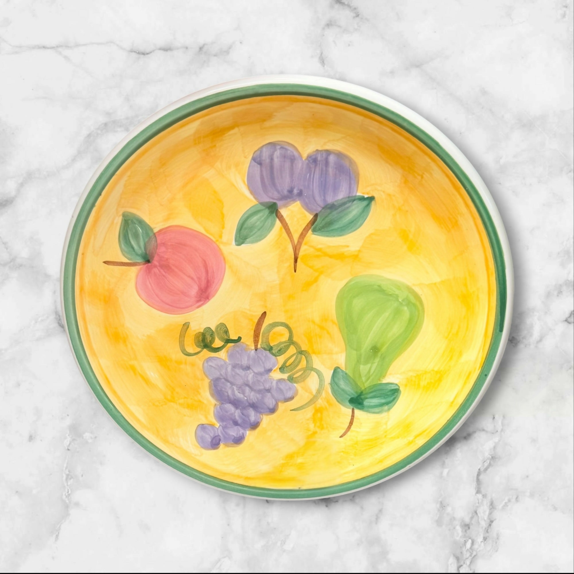 Caleca Frutta Hand Painted Soup Pasta Bowls | Set of 4 | Excellent Condition