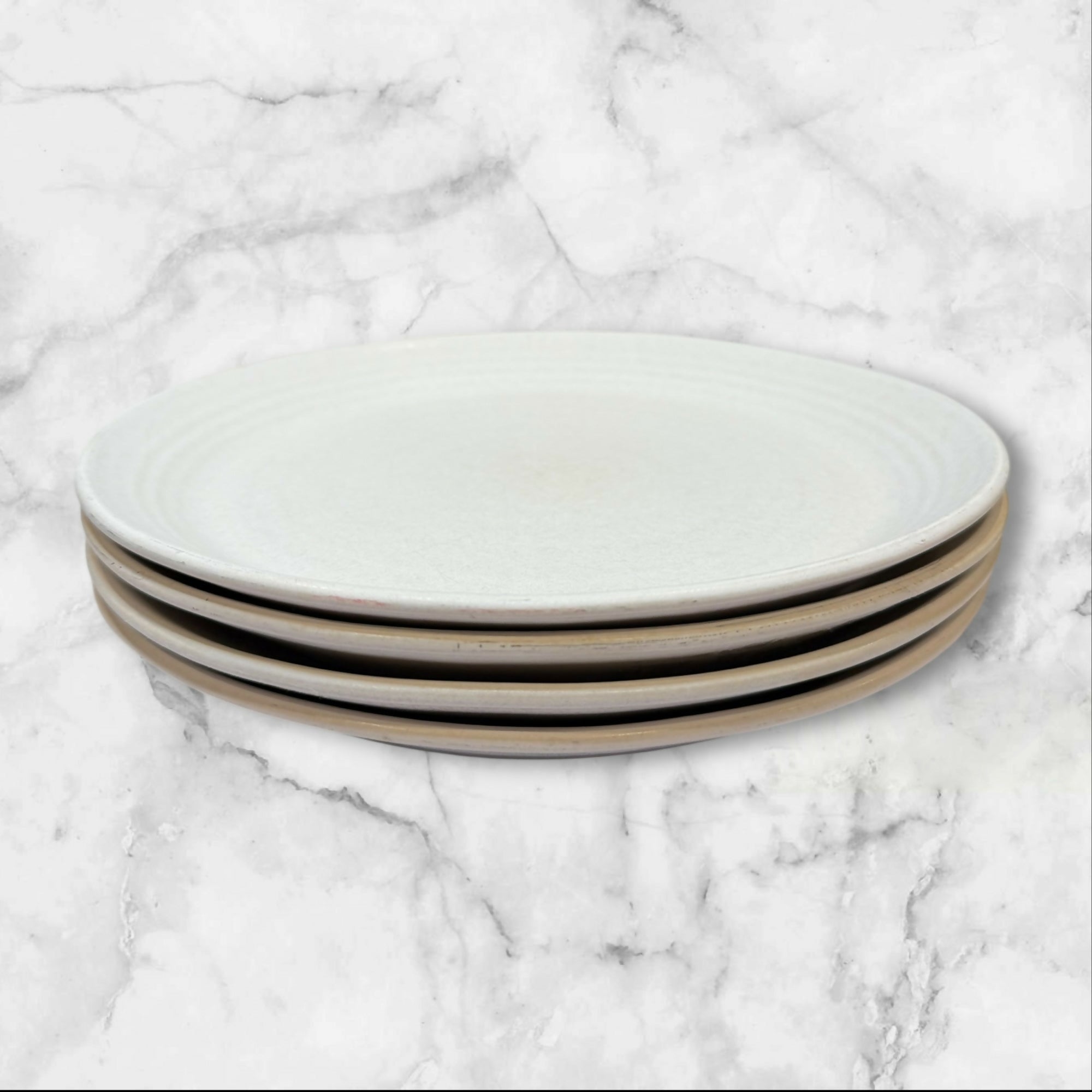 Pottery Barn Larkin Stoneware Dinner Plates | Set of 4 | Great Condition