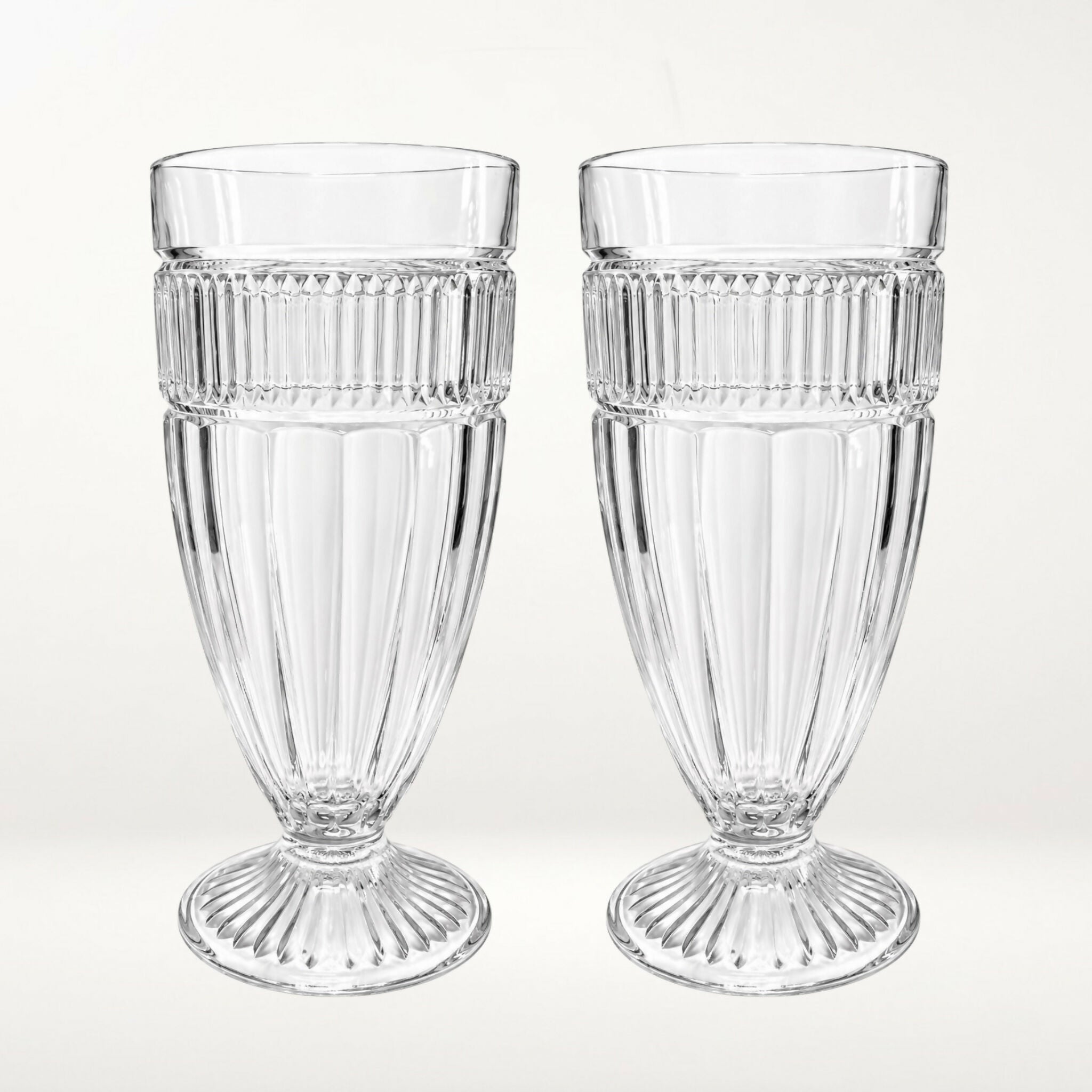 Anchor Hocking Annapolis Footed Tumblers | Set of 4 | Excellent Condition