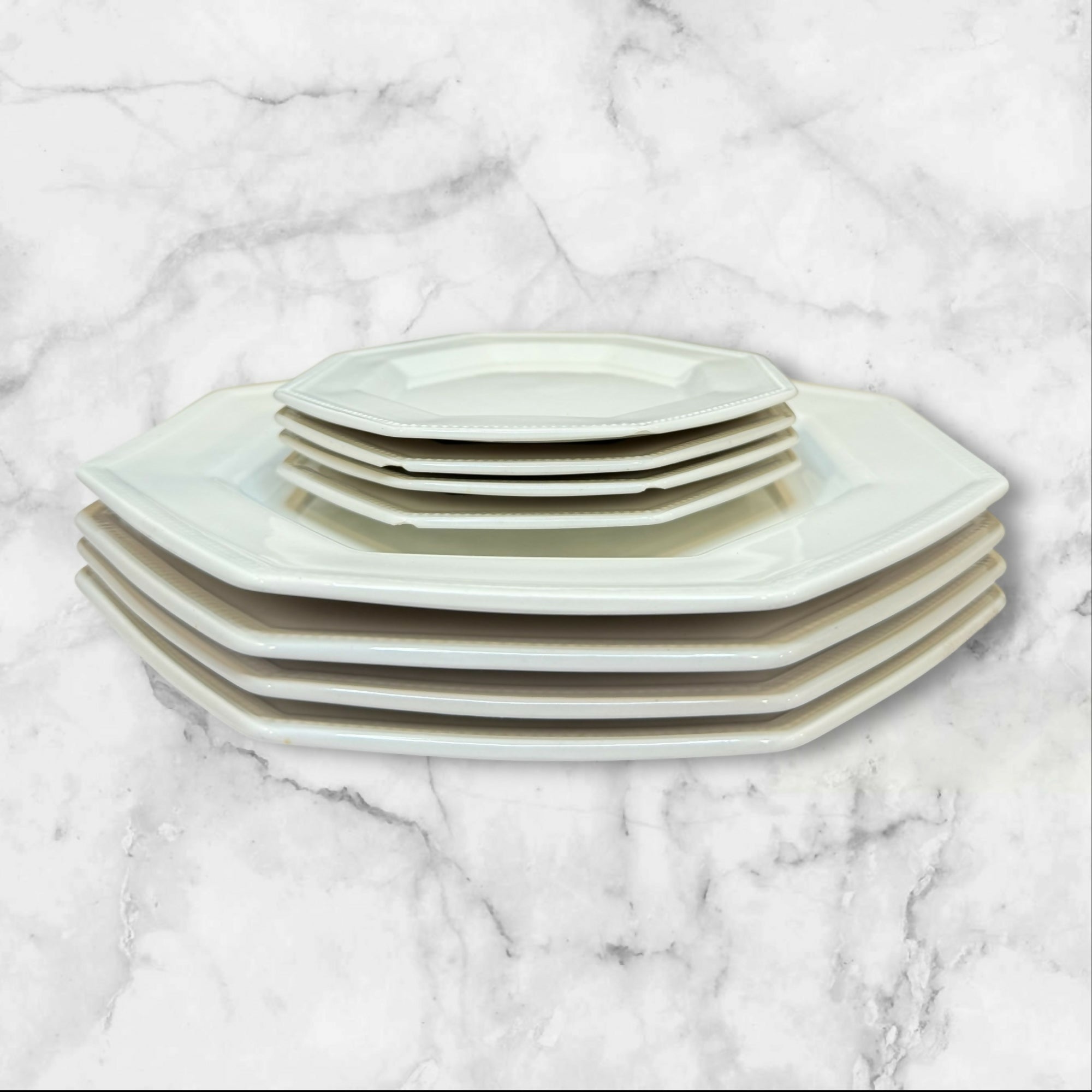 Johnson Brothers Heritage White Plates England | Set of 8 | Good Condition