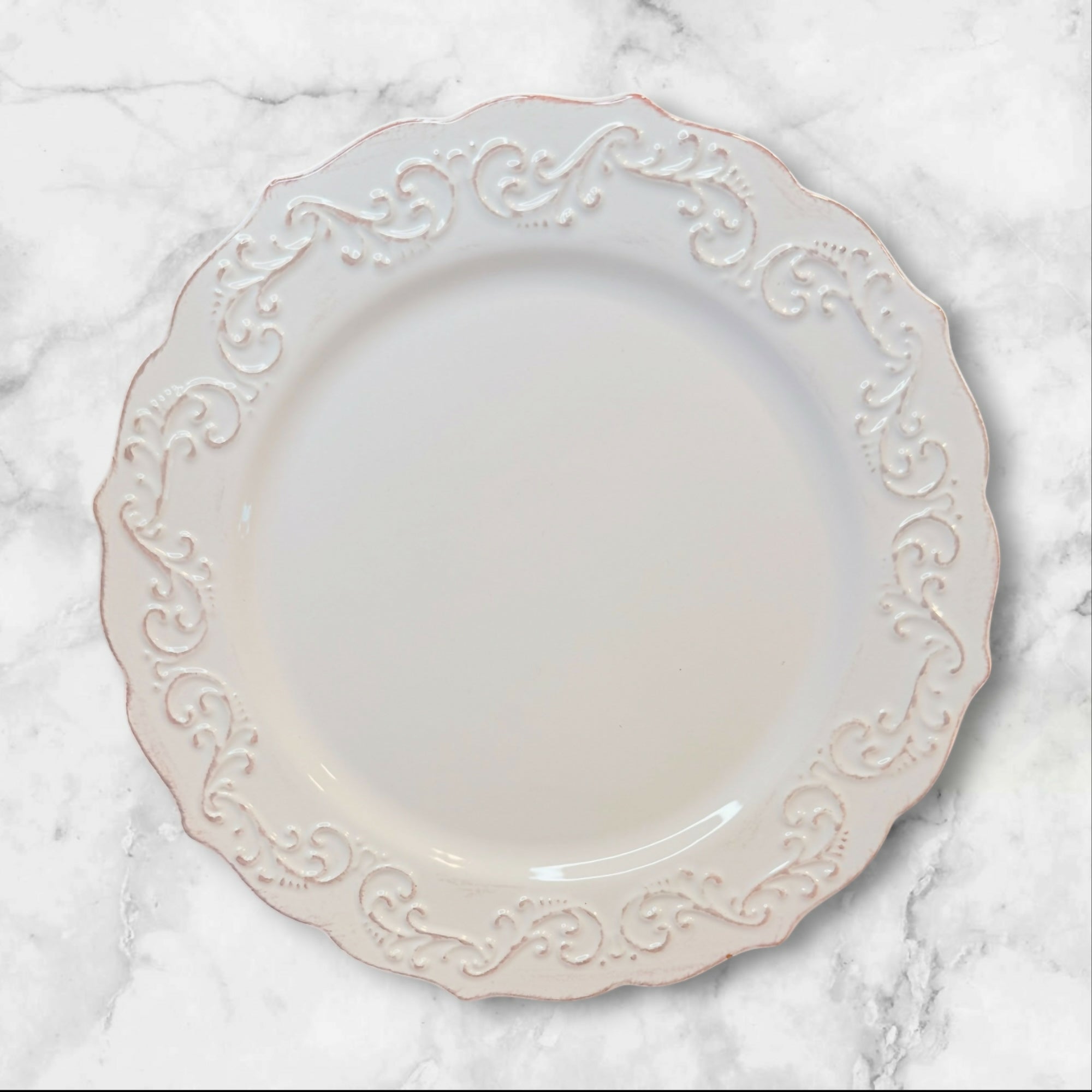Pier 1 Antique Scroll Salad Plates | Set of 4 | Excellent Condition