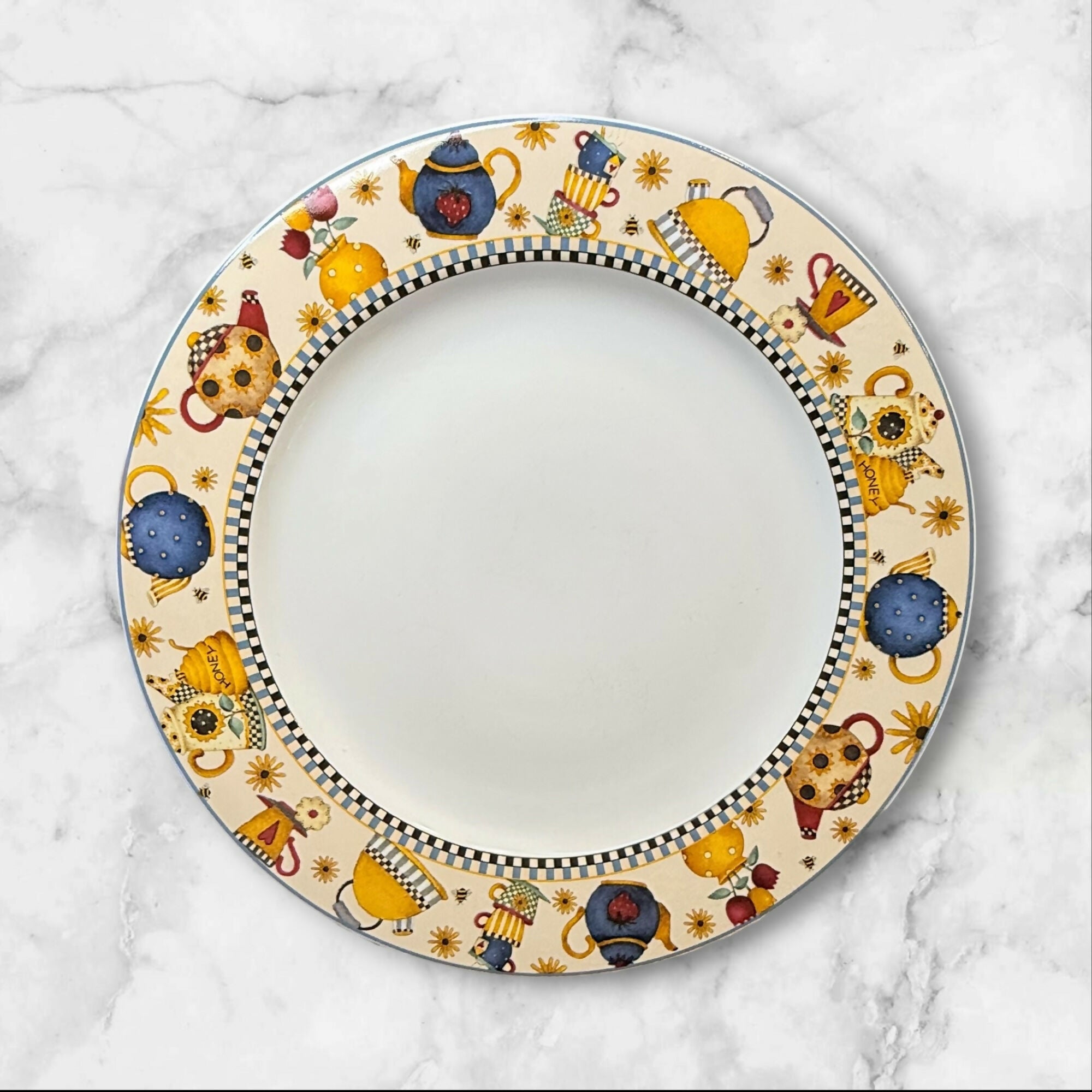 Sakura Teapots Debbie Mumm Dinner Plates | Set of 4 | Excellent Condition