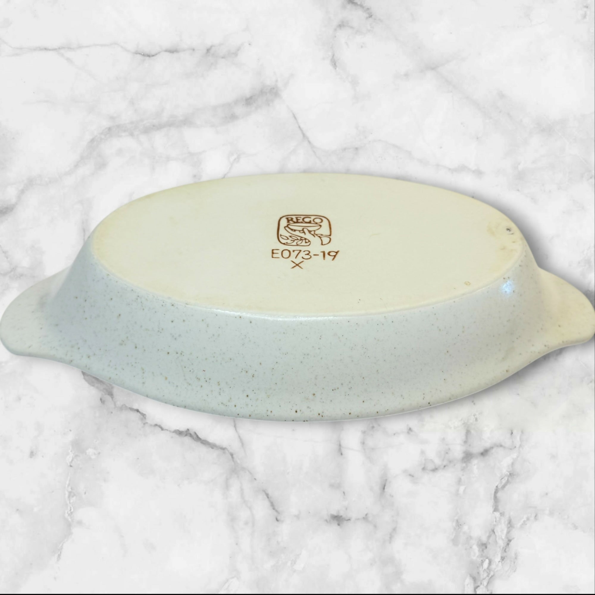Rego Stoneware Oval Au Gratin Dish with Handles | Excellent Condition
