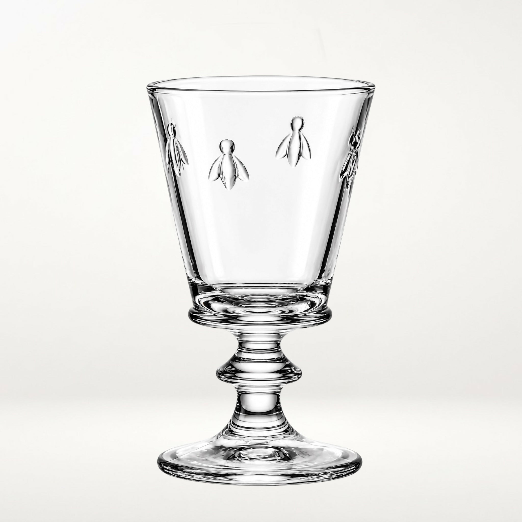 La Rochere Bee Wine Goblets Clear Glass | Set of 3 | Excellent Condition