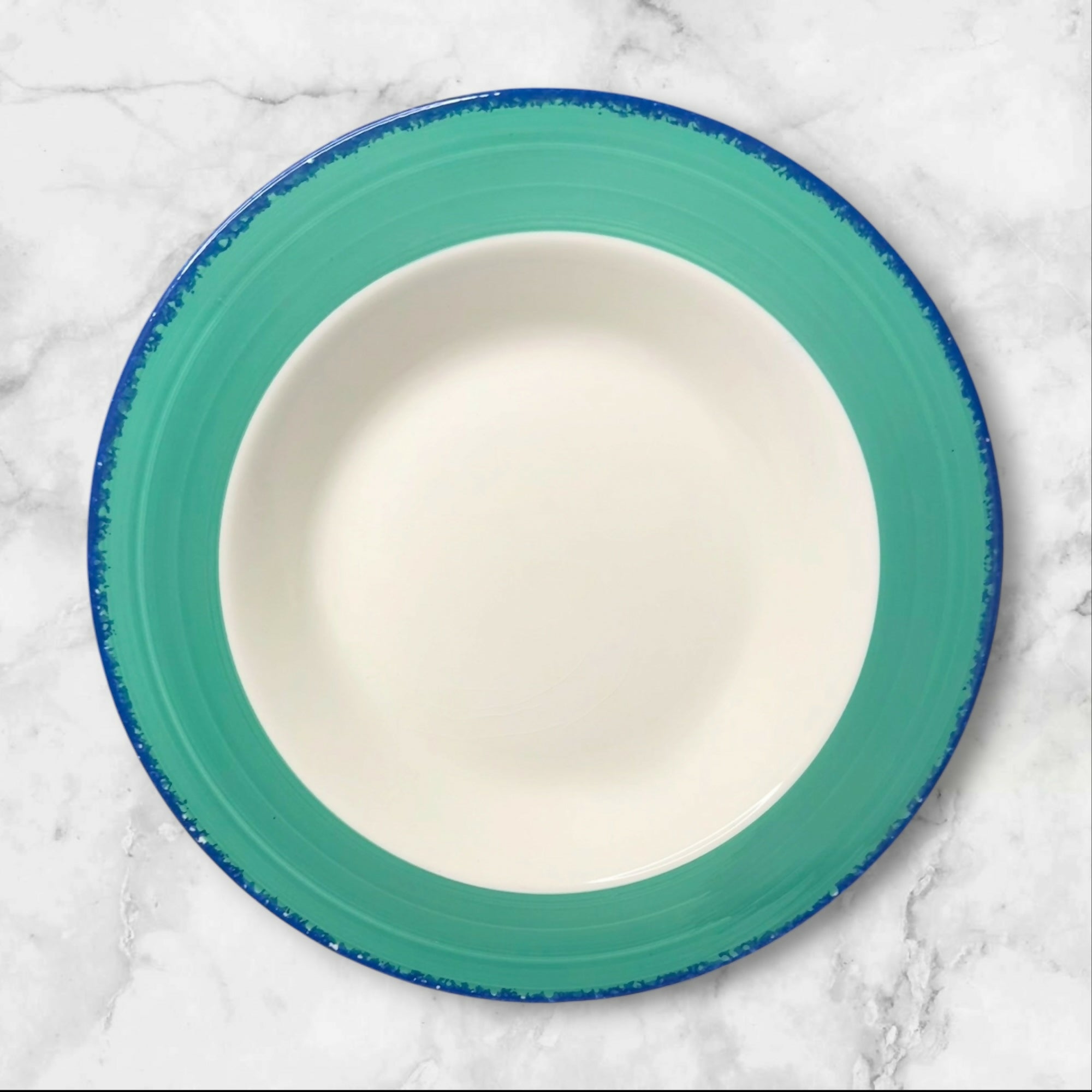 Pier 1 La Primula Turquoise Two Tone Bowls | Set of 4 | Great Condition