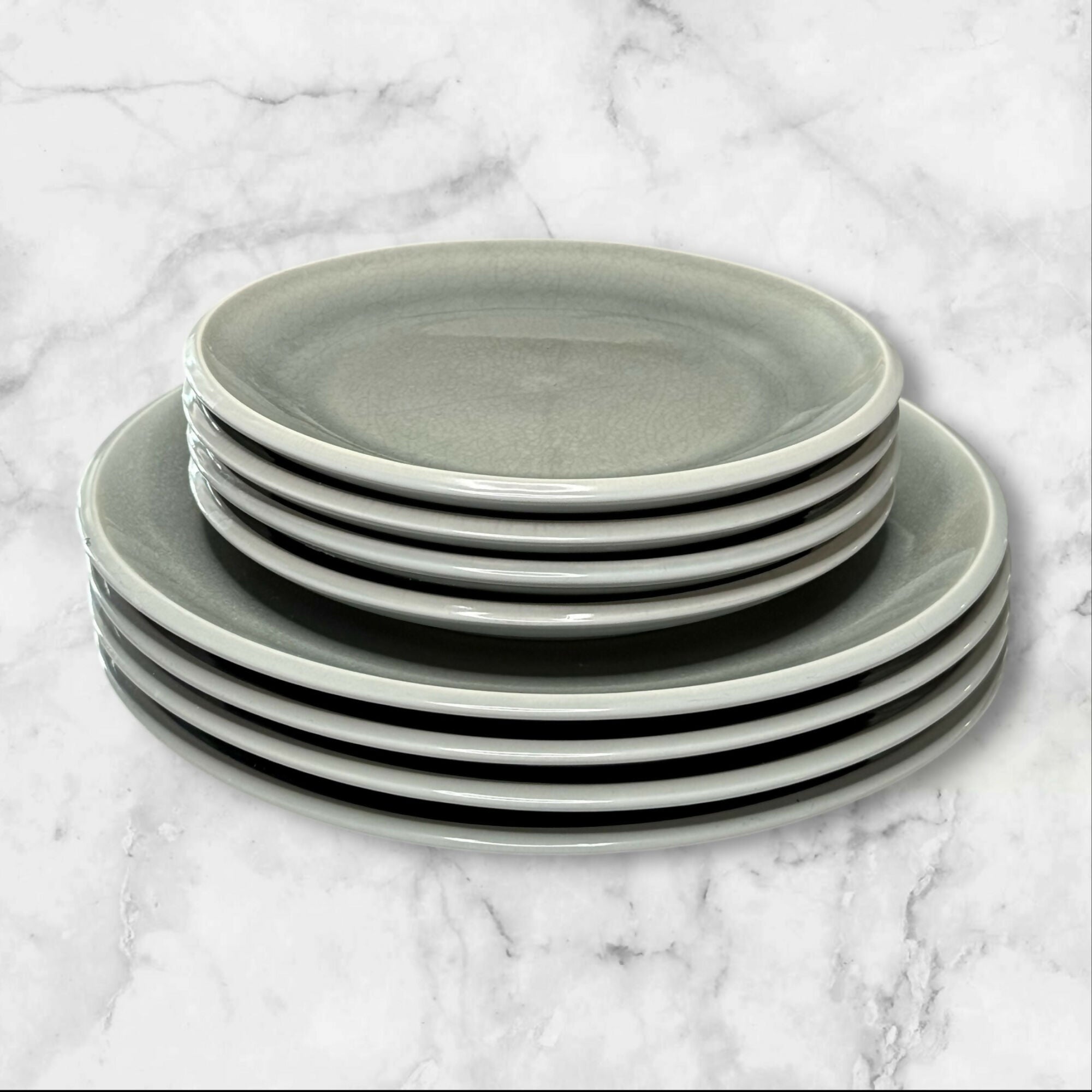 Project 62 Portel Gray Stoneware Plates | 8-Piece Set | Good Condition