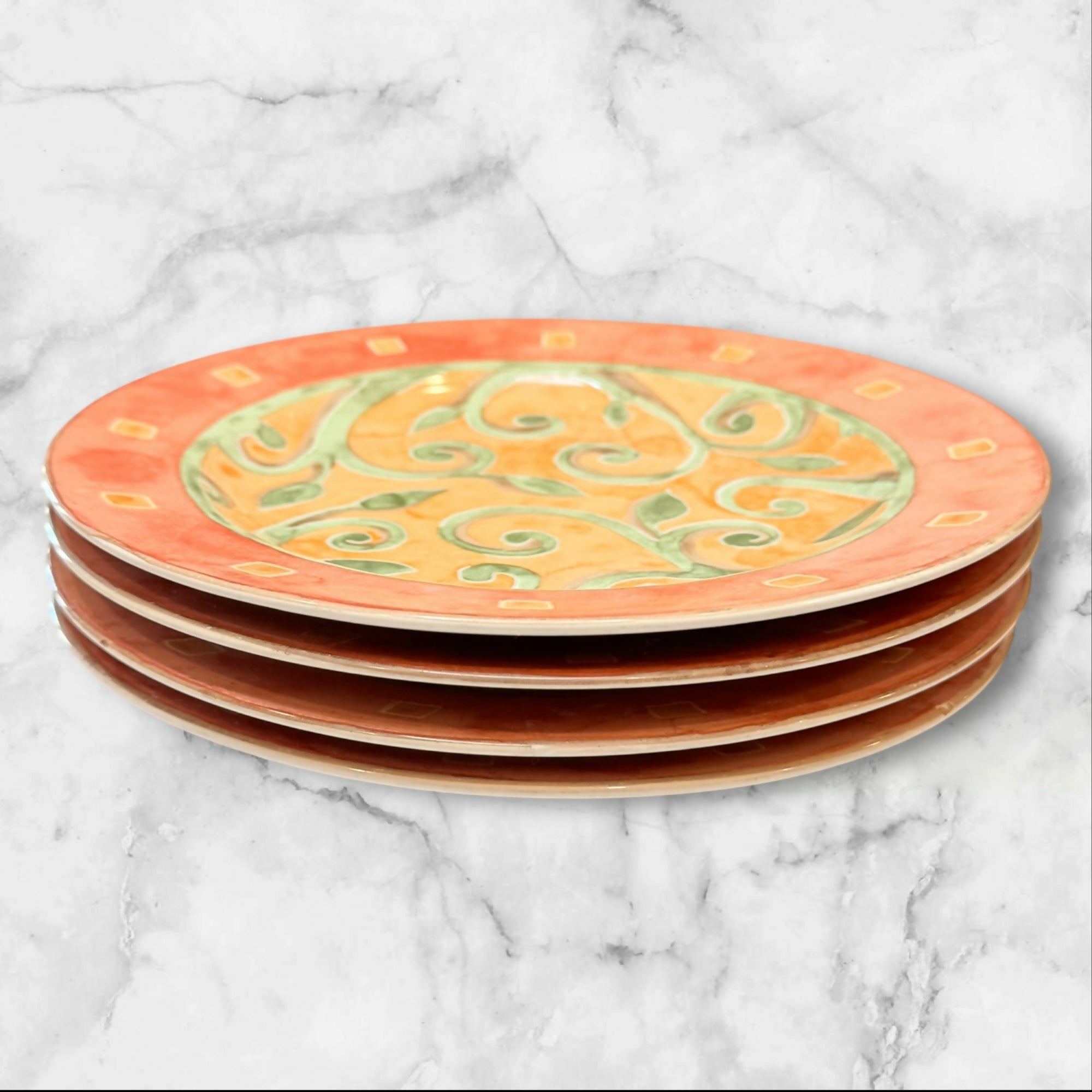 Interiors PTS Catalina Salad Plates | Set of 4 | Excellent Condition
