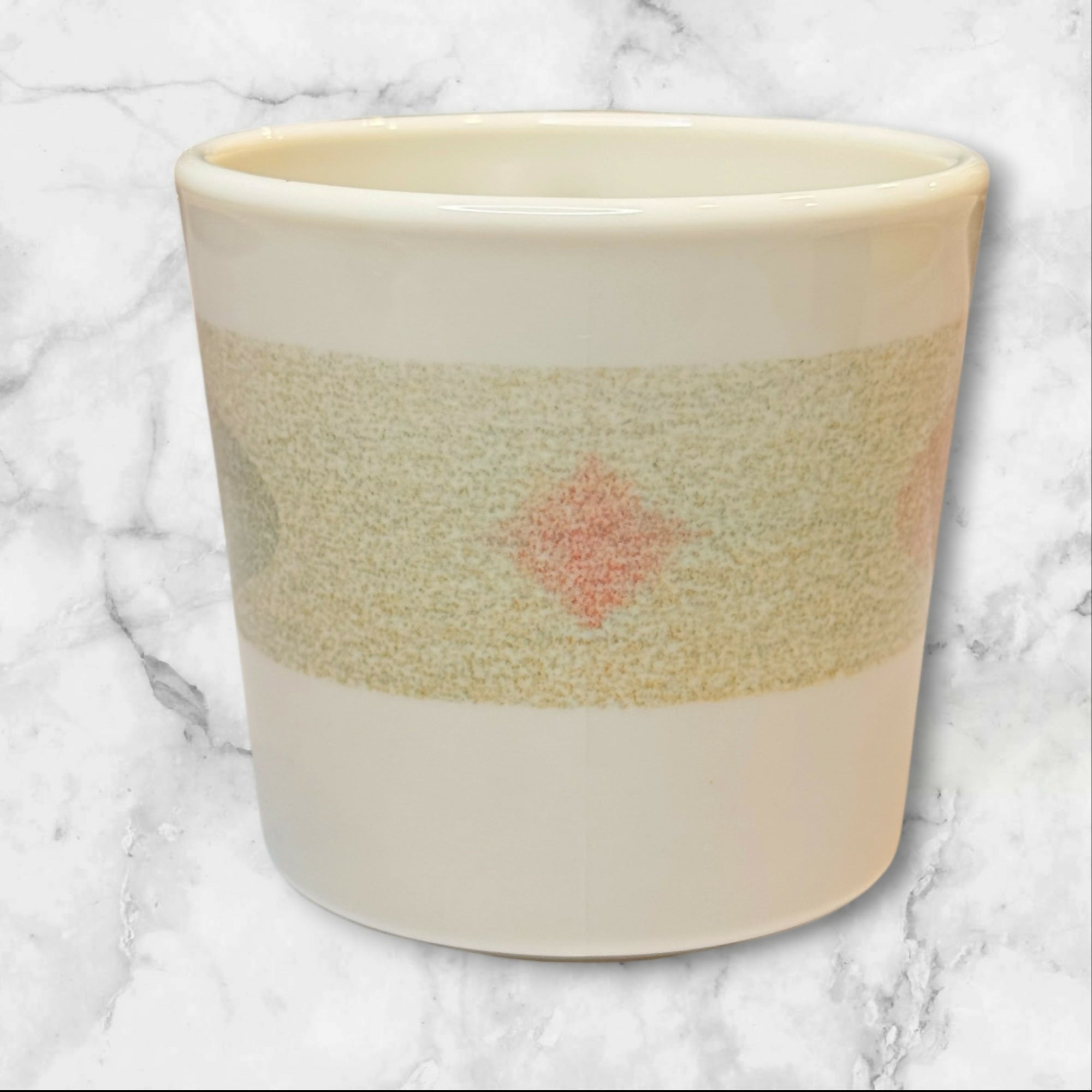 Corelle Mirage Flat Cups | Set of 4 | Multicolor Band | Excellent Condition