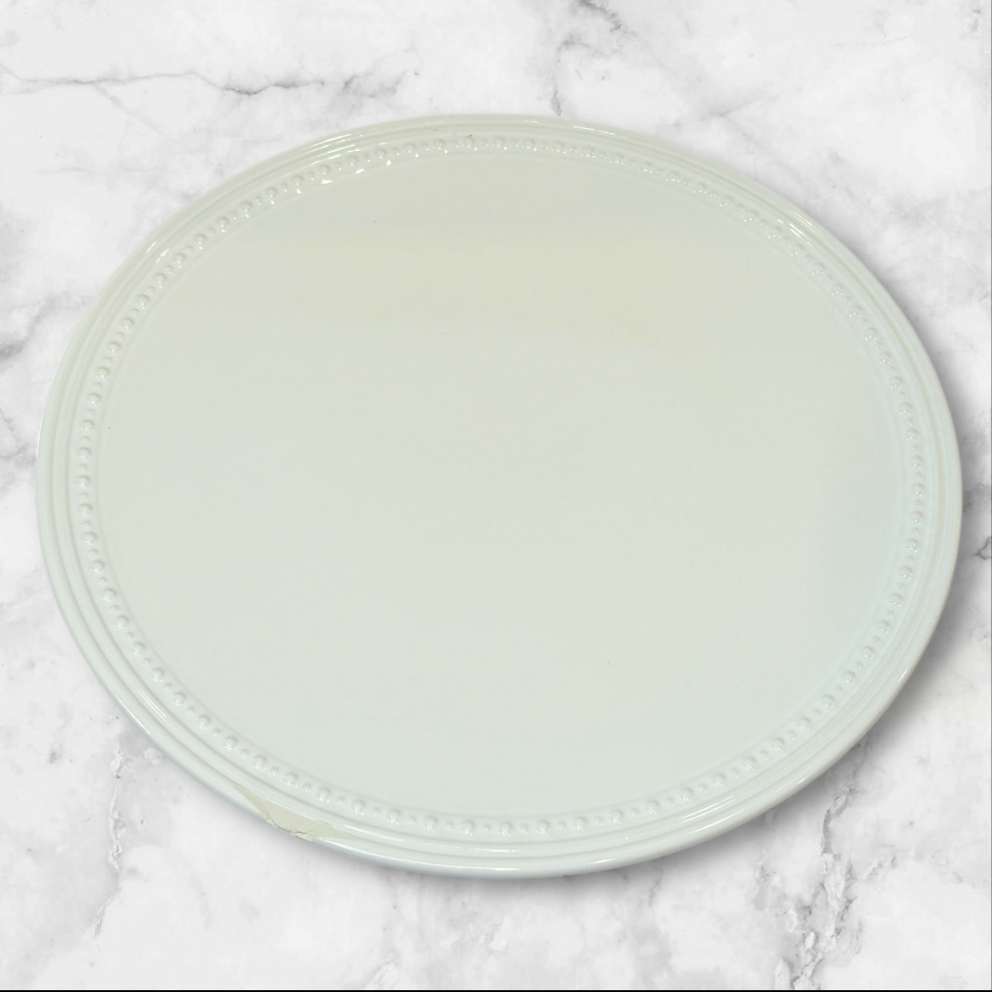 Jewel by Fapora White Dinner Plates | Set of 2 | Good Used Condition