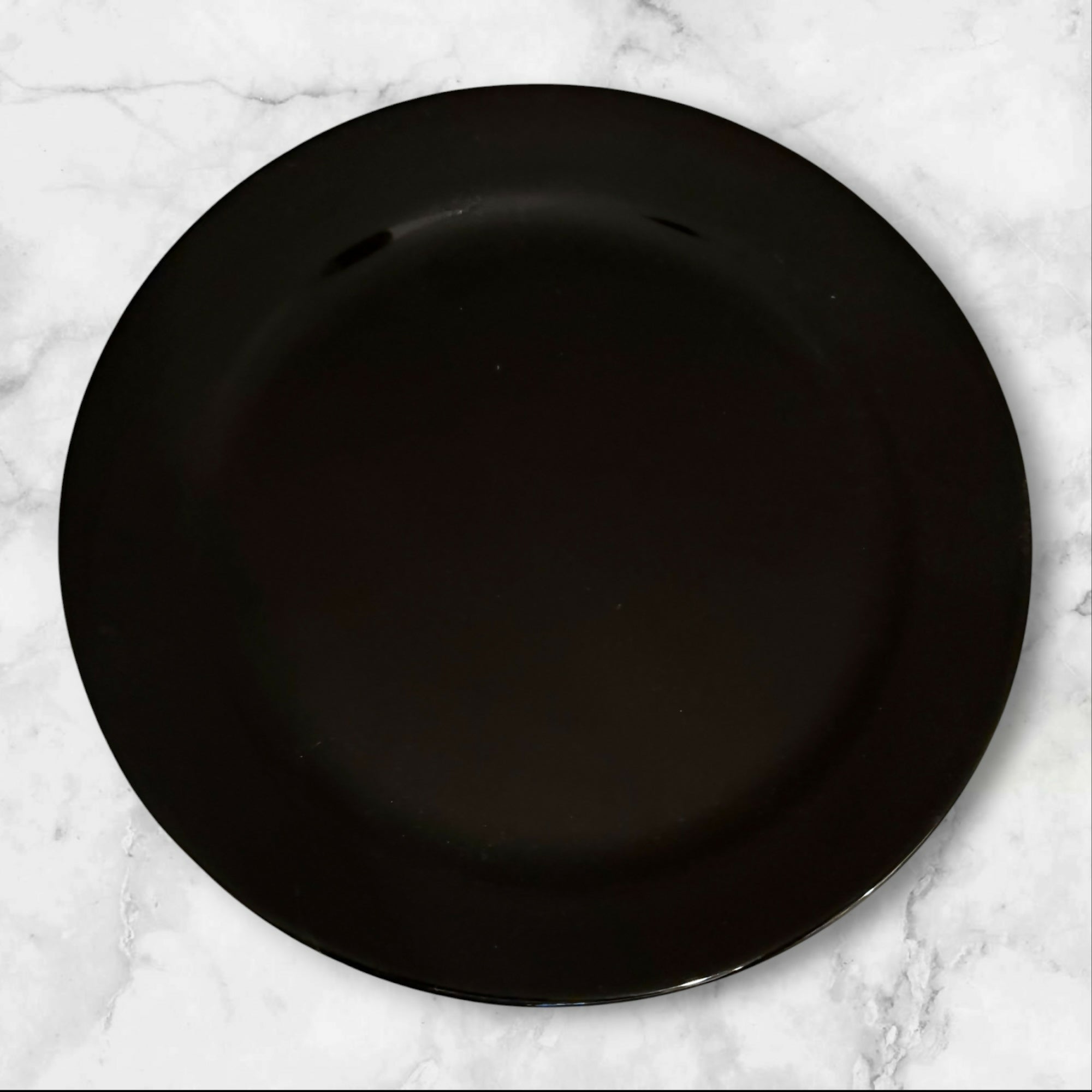 Secla Portugal Black Dinner Plates | Set of 4 | Good Used Condition