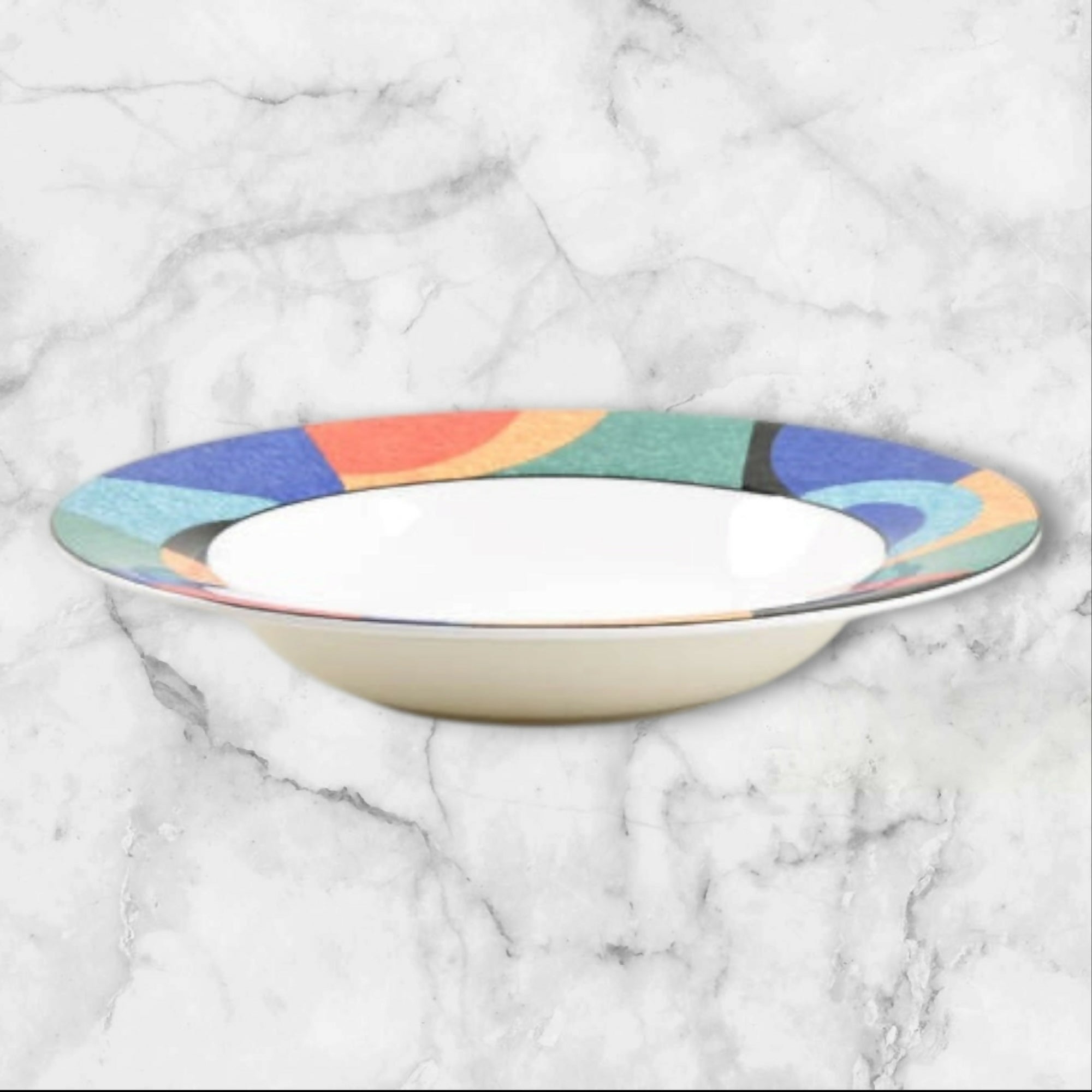 Victoria & Beale Accent Rim Soup Bowls | Set of 4 | Excellent Condition