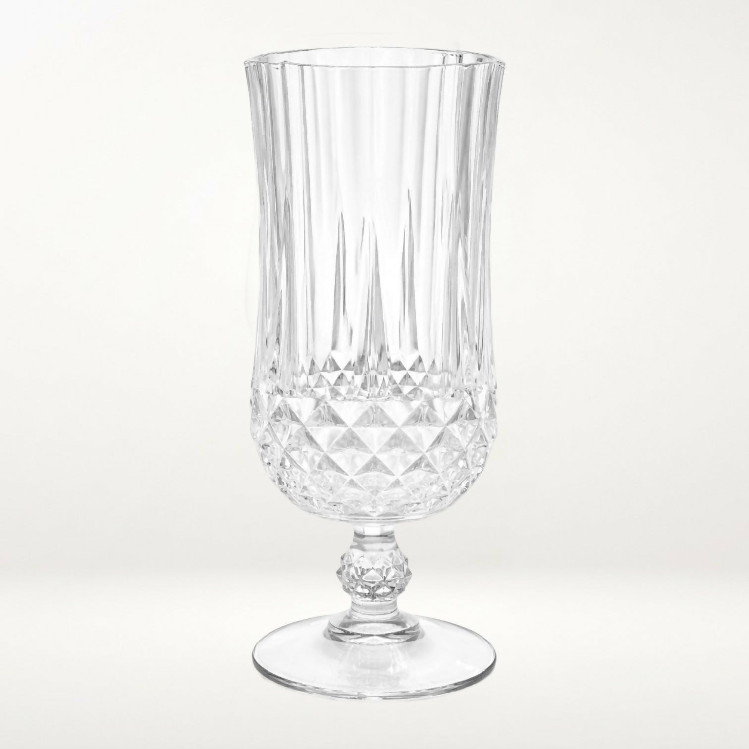 Cristal D’Arques Longchamp Clear Crystal Iced Tea Glasses | Set of 3 | Excellent Condition