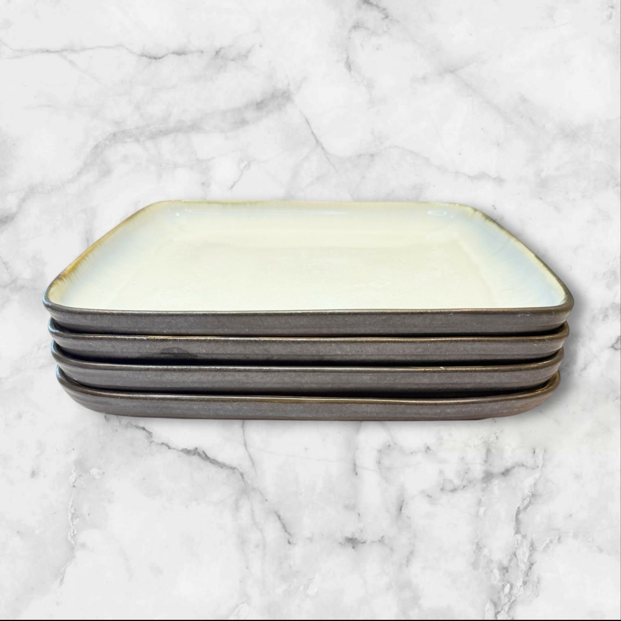 Sango Pristine Charcoal Dinner & Salad Plates | Set of 8 | Great Condition