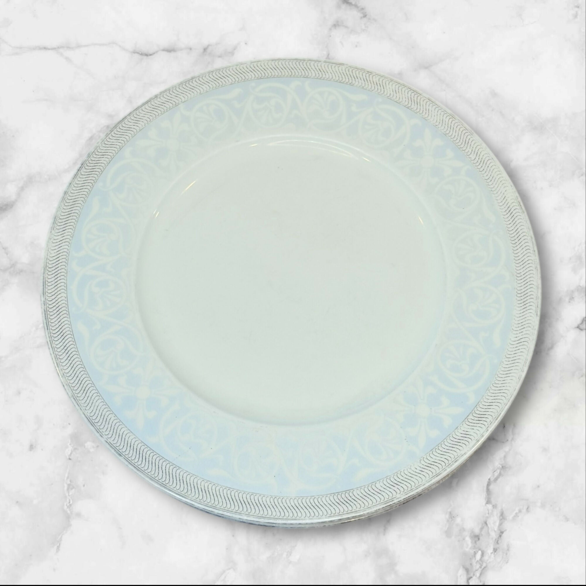 WhitePeony Fine Bone China Dinner Plates 10.75” | Set of 9 | Gently Used