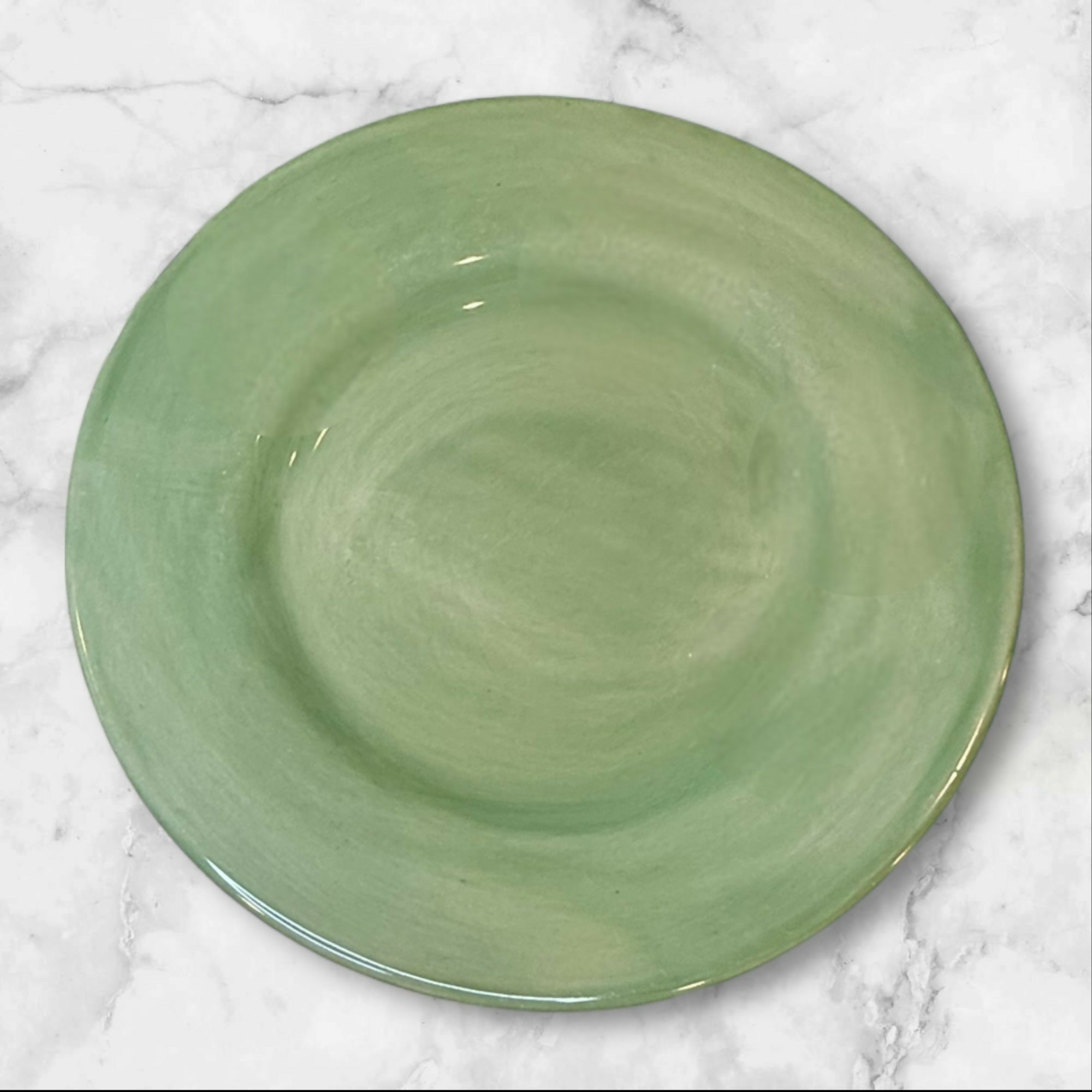 Pottery Barn Sausalito Green Dinner Plates Set of 4 | Great Condition