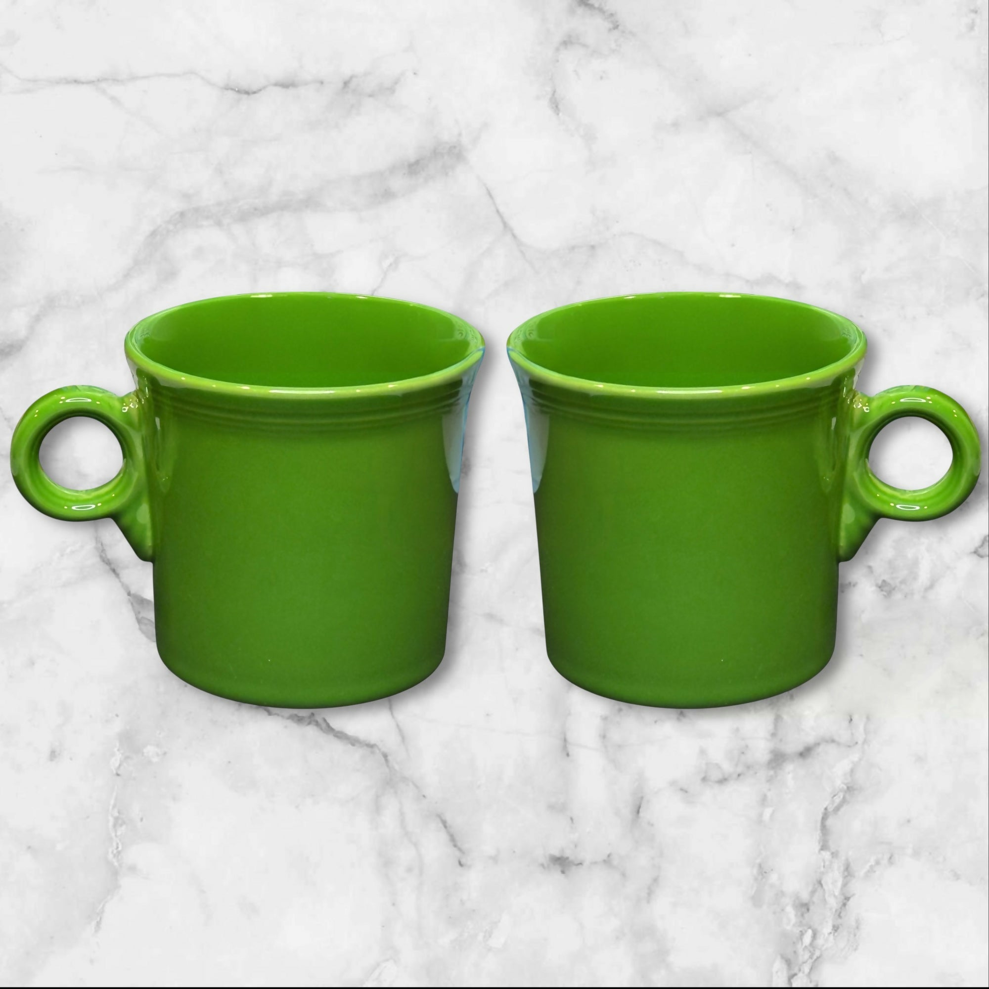 Homer Laughlin Fiesta Shamrock Green Mugs | Set of 2 | Excellent Condition | USA
