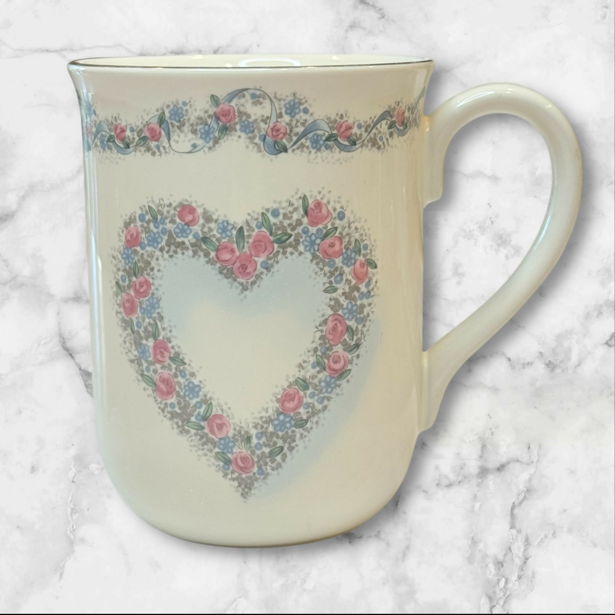 Otagiri Romance Floral Heart Mug | Japan | Excellent Condition