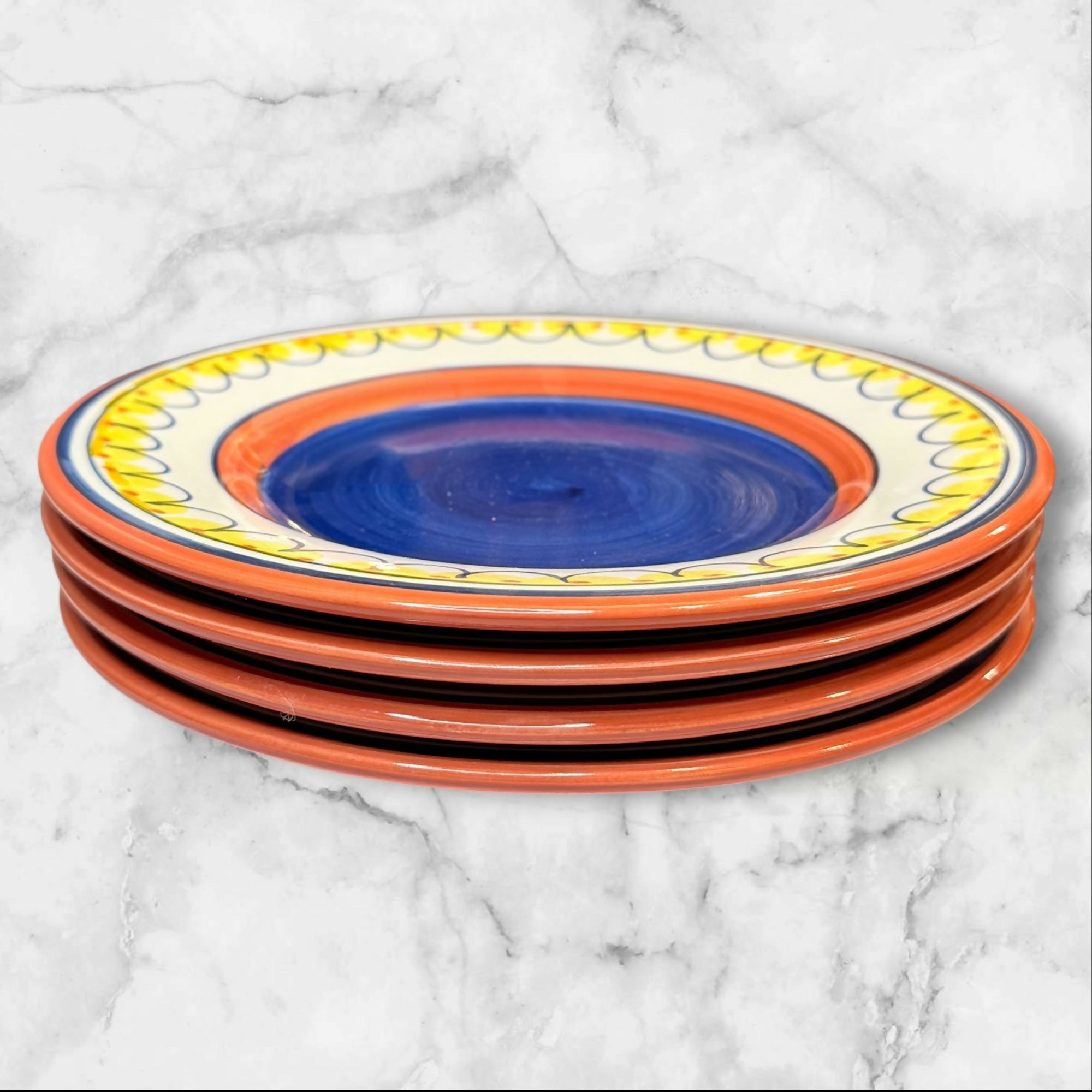 Pier 1 Del Sol Salad Plates Set of 4 | Excellent Condition | Colorful