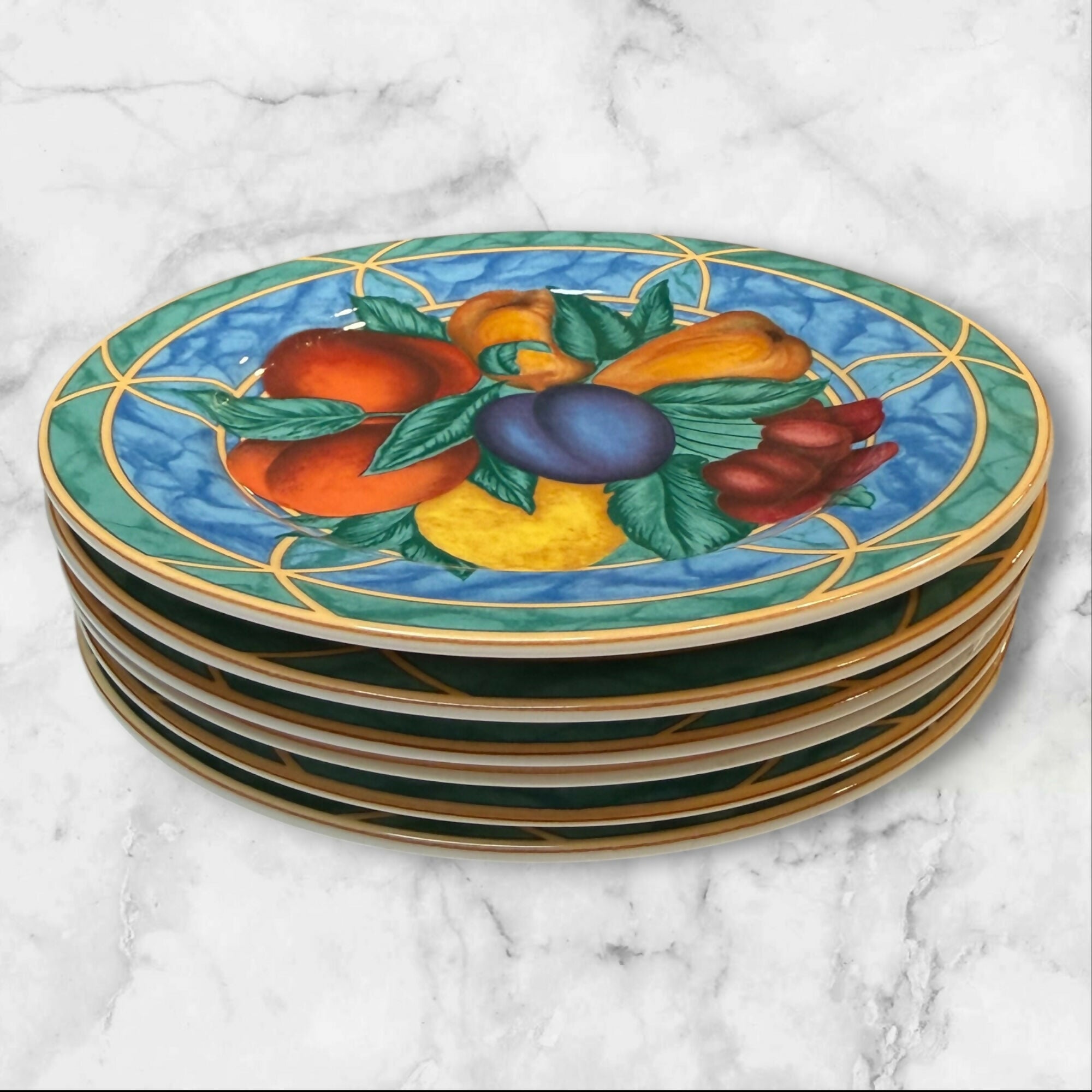 Victoria & Beale Forbidden Fruit Salad Plates Set of 6 | Excellent Condition