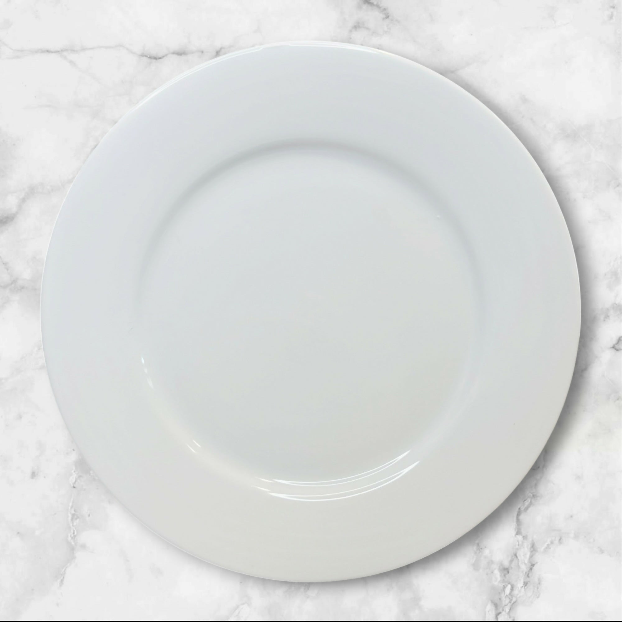 Crate & Barrel All White Dinner Plates | Set of 5 | Great Condition