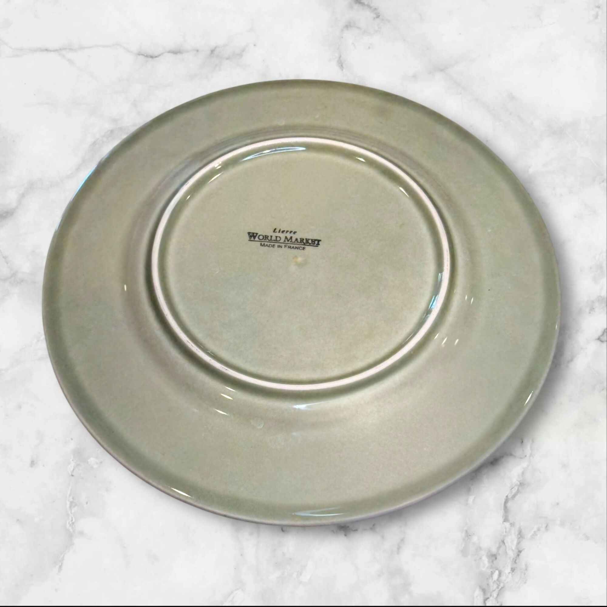 World Market Lierre Embossed Green Salad Plates | Set of 2 | Great Condition