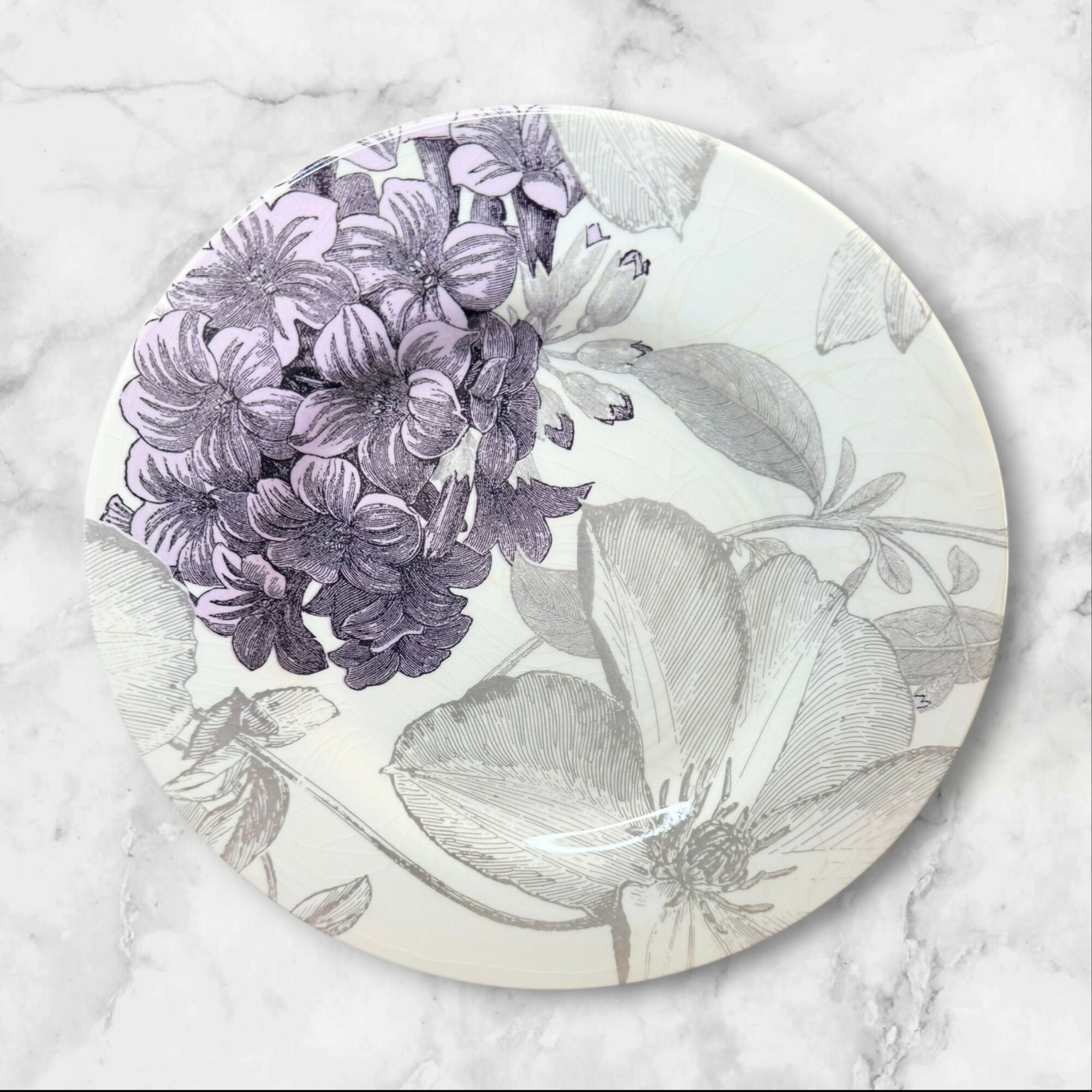 Andrew Tanner Royal Stafford Clematis Salad Plates | Set of 4 | Vintage England