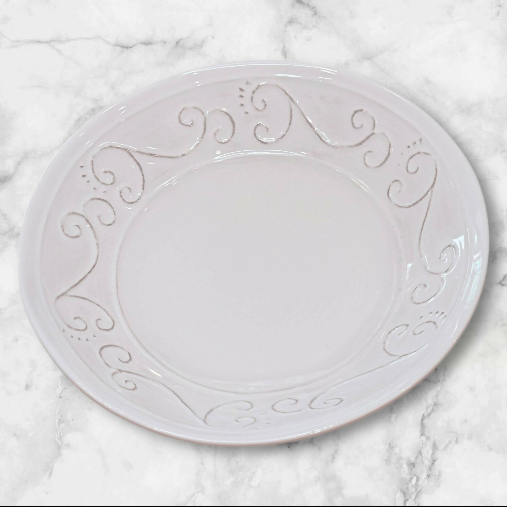 Sweet Ceramics White Soup Cereal Bowls Italian Ceramic | Set of 5 | Excellent