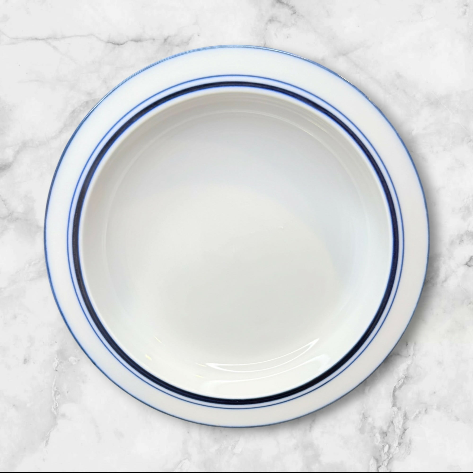 Dansk Christianshavn Blue Rim Soup Bowls | Set of 5 | Japan