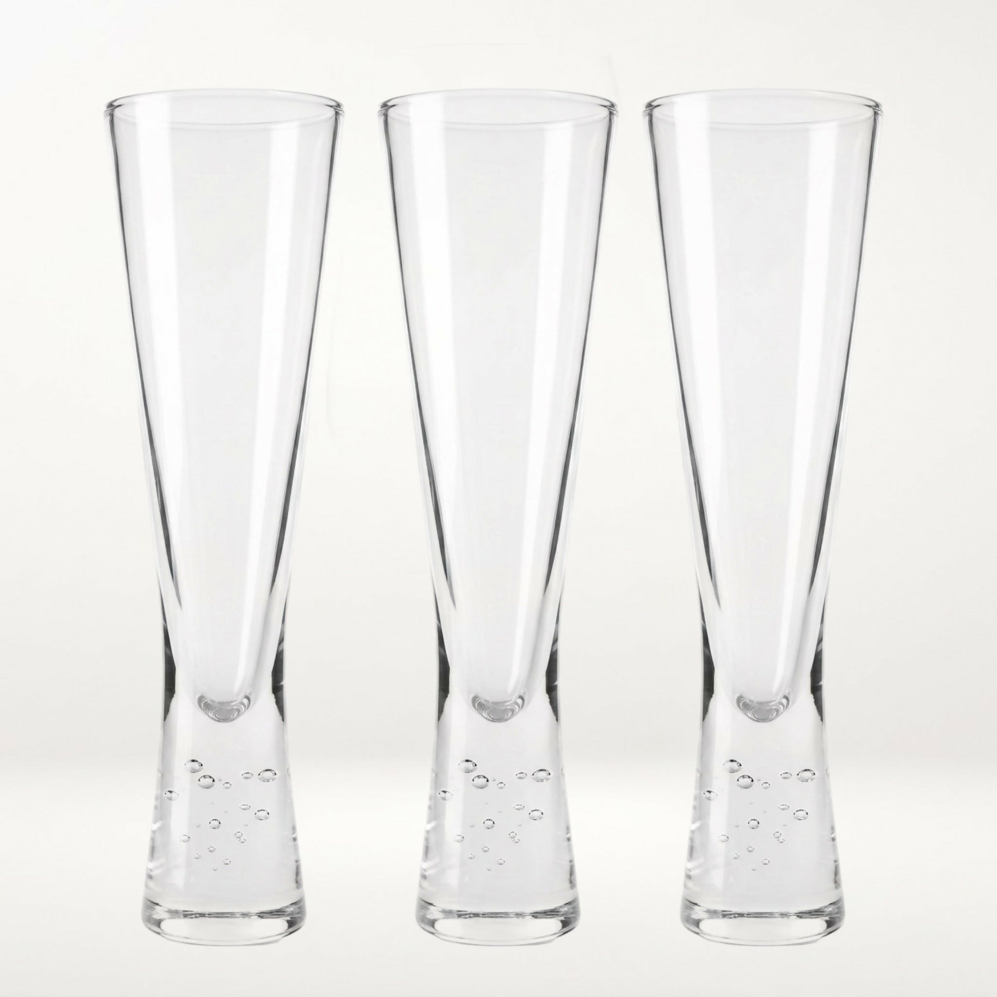 Crate & Barrel Verve Champagne Flutes | Set of 3 | Excellent Condition