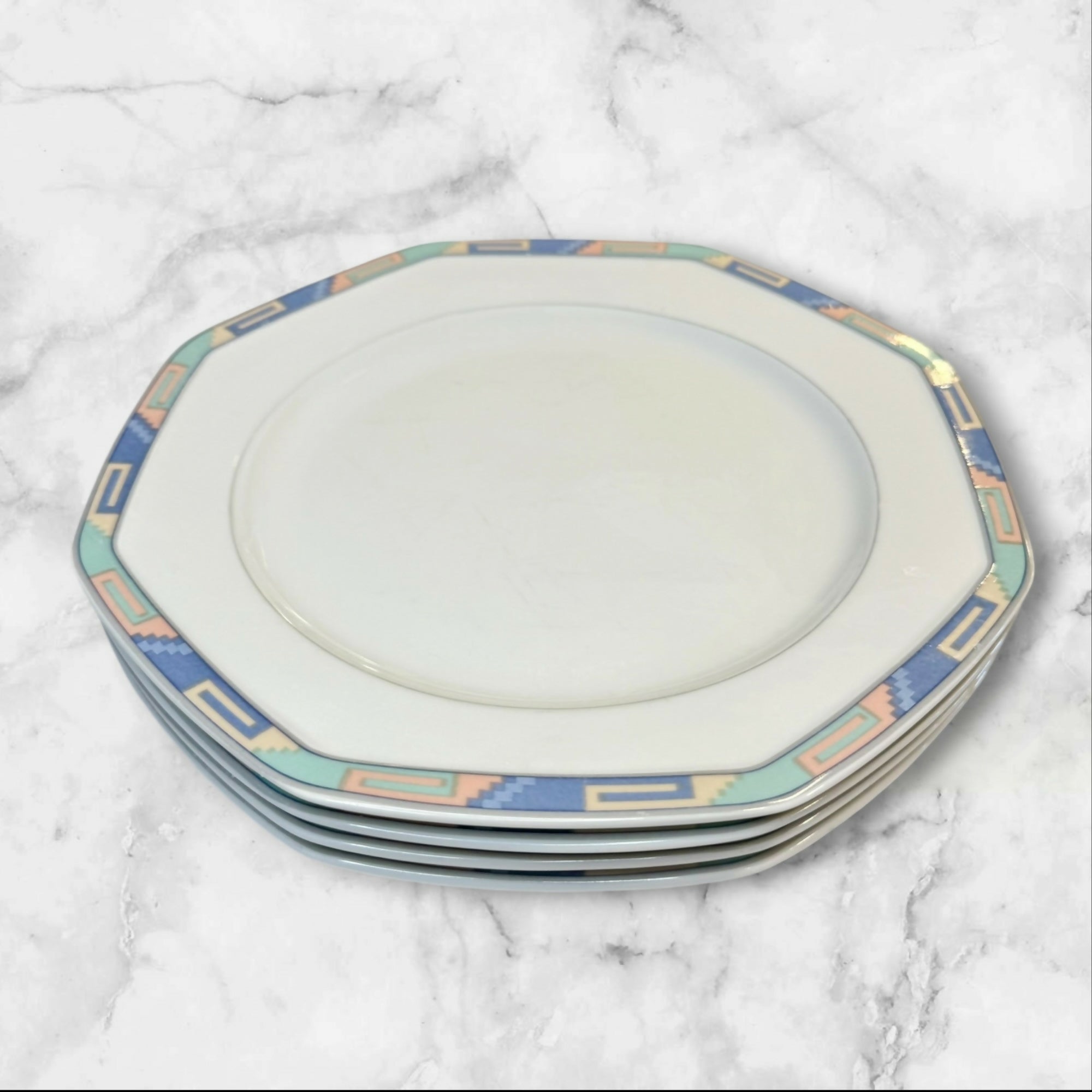 Christopher Stuart Southwest Dinner Plates | Set of 4 | Good Condition
