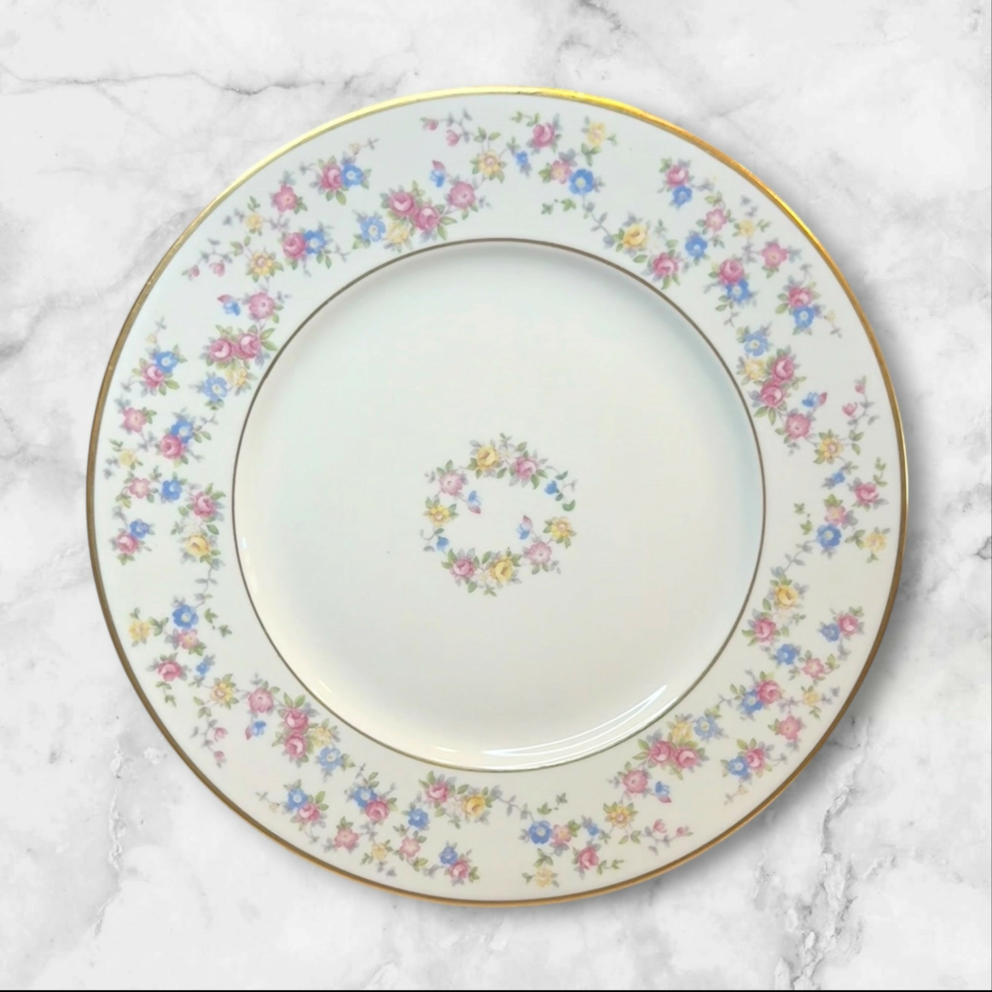 Lamberton Reverie Bread & Butter Plates Set of 7 | Floral | Excellent
