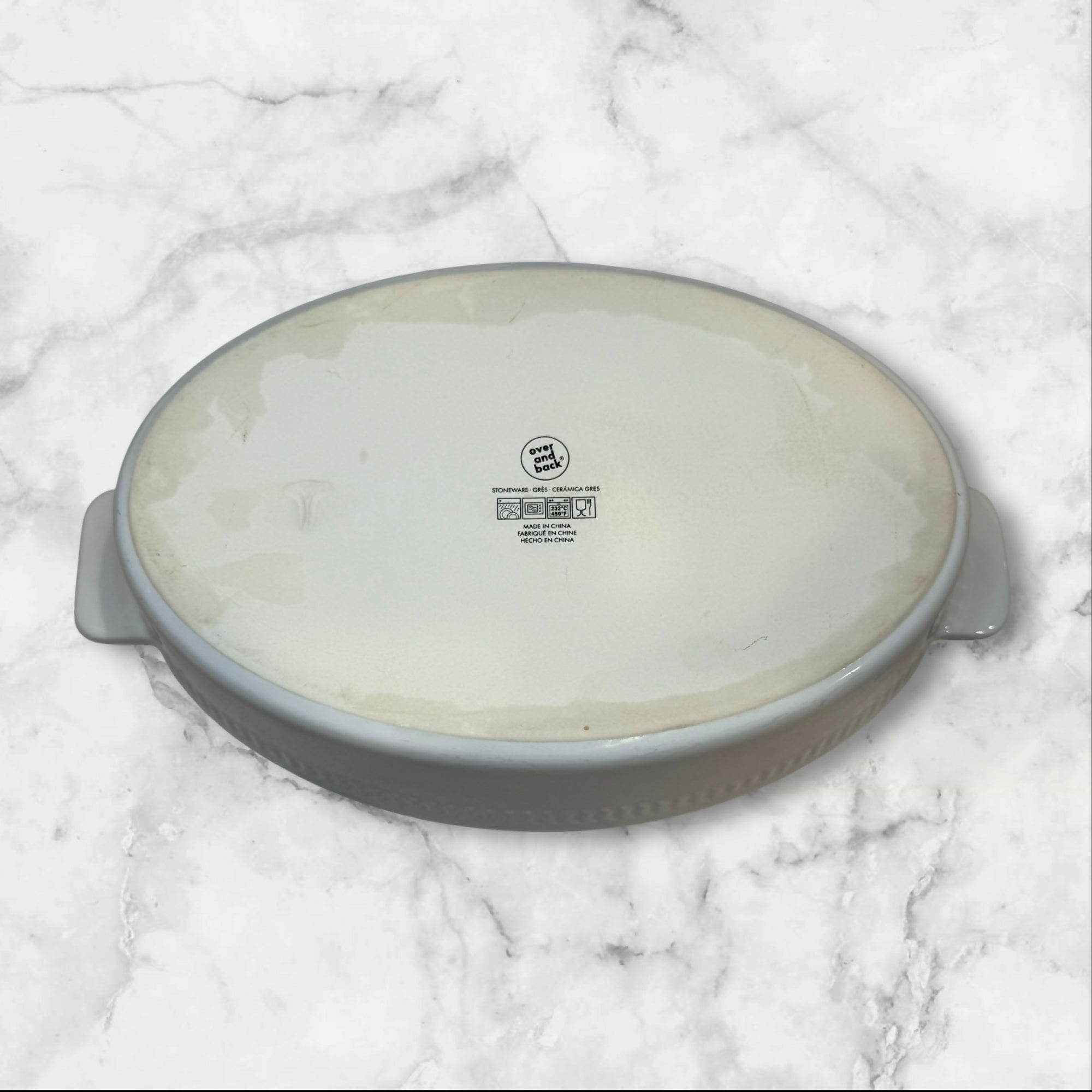 Portmeirion Sophie Conran White Oval Baker | 14” w/Handles | Gently Used