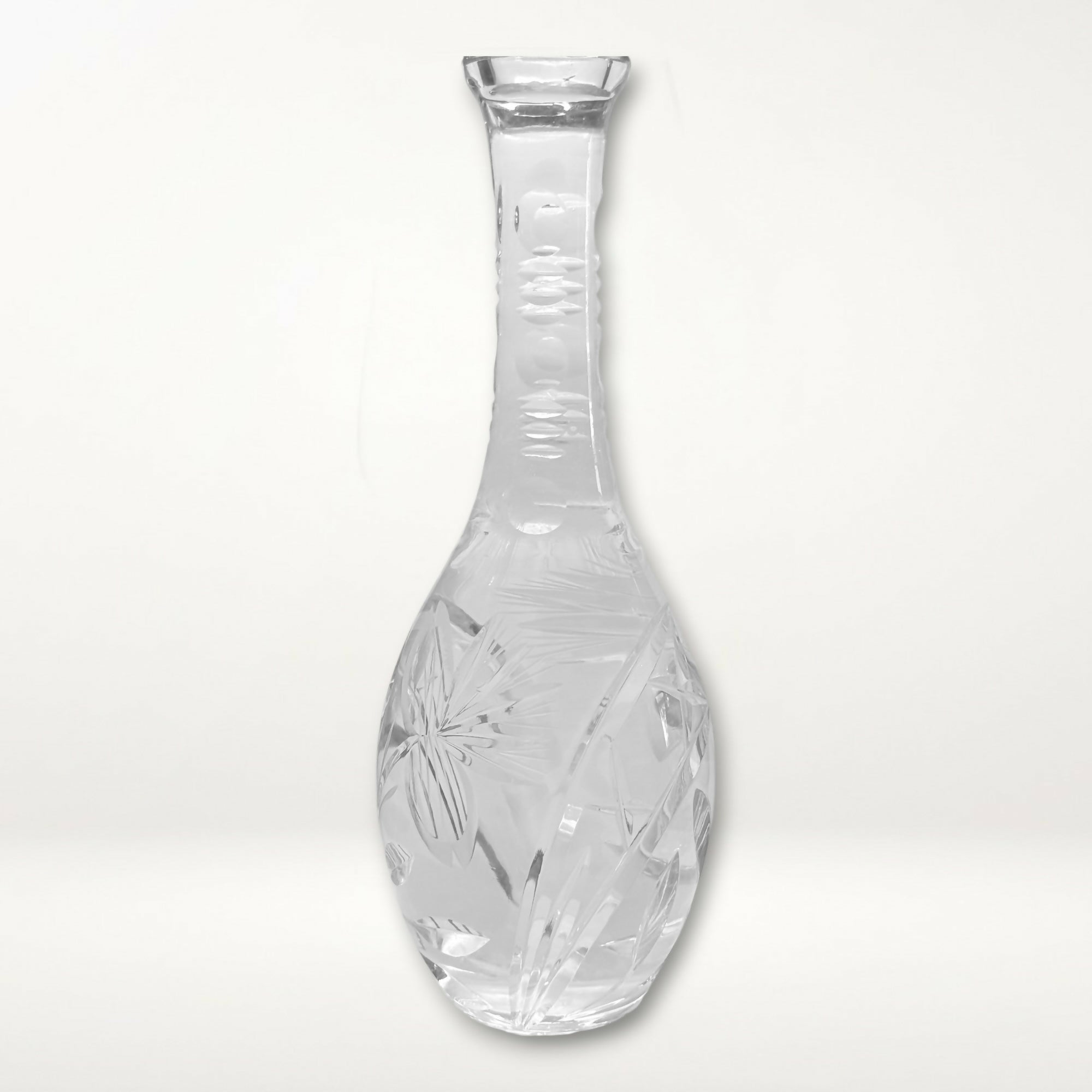 Vintage Cut Crystal Decanter w/ Stopper | Elegant Barware | Great Condition