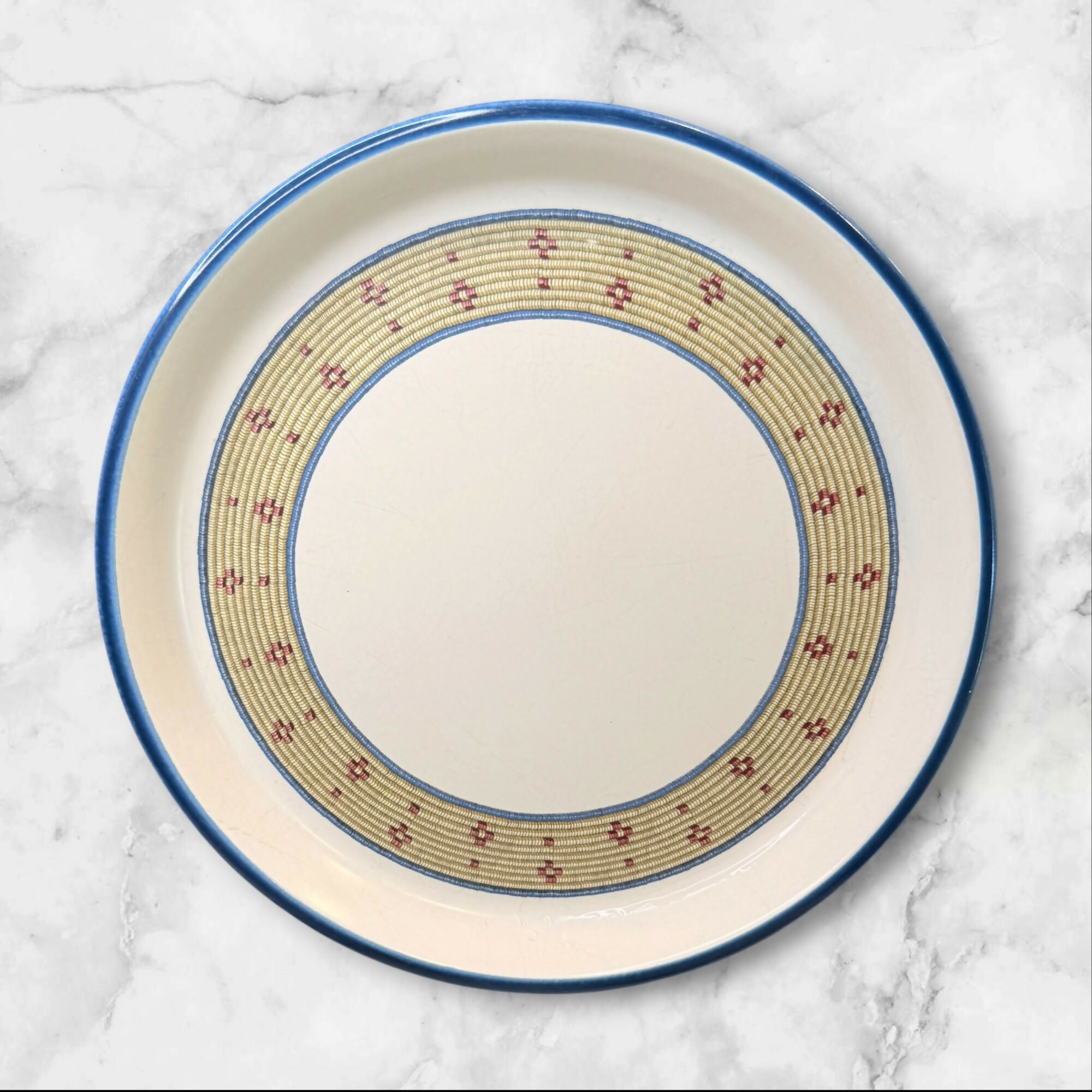 Dansk Coil Stoneware Dinner & Salad Plates Set | Set of 4 | Excellent Used