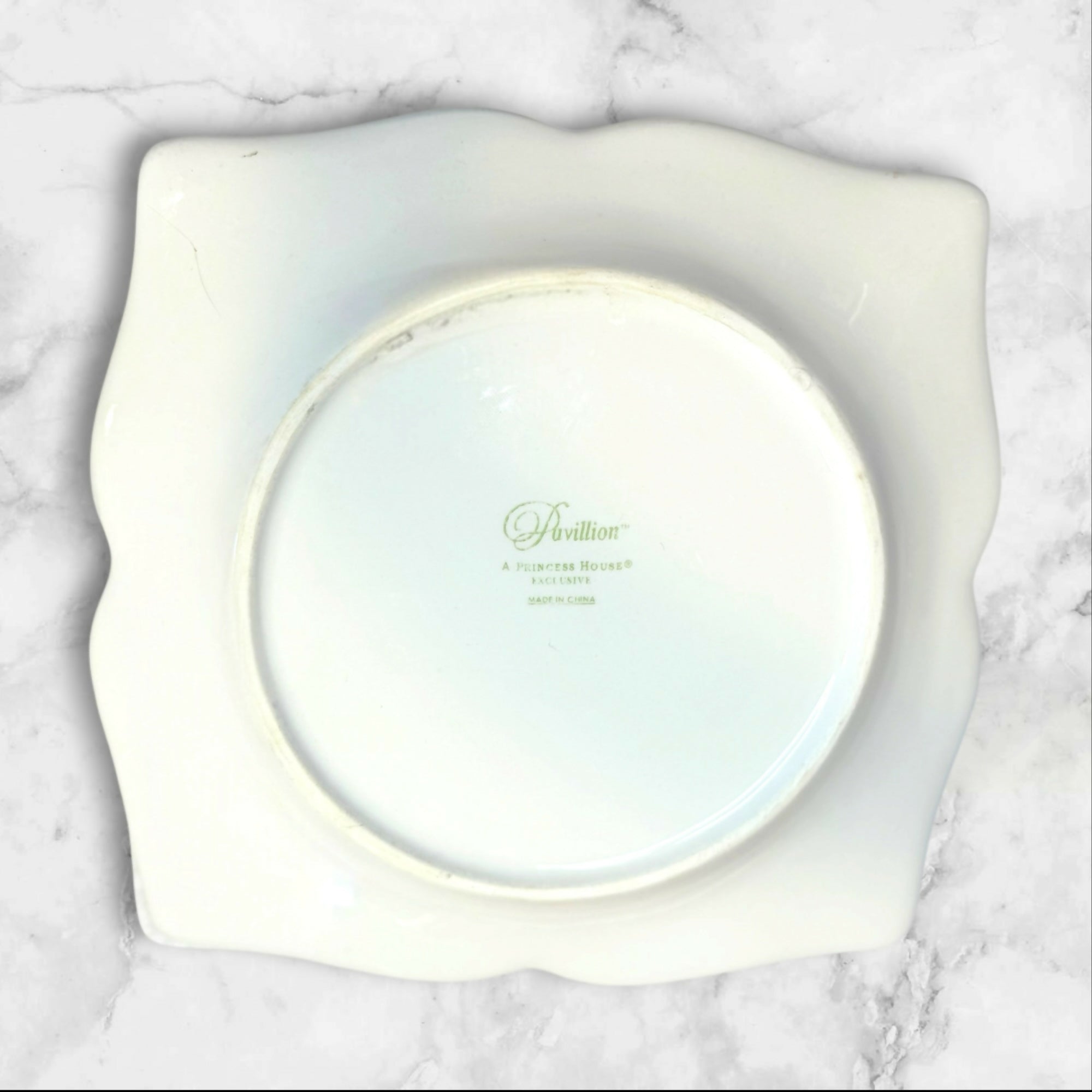 Princess House Pavillion Square Salad/Dessert Plates | Set of 3 | Great
